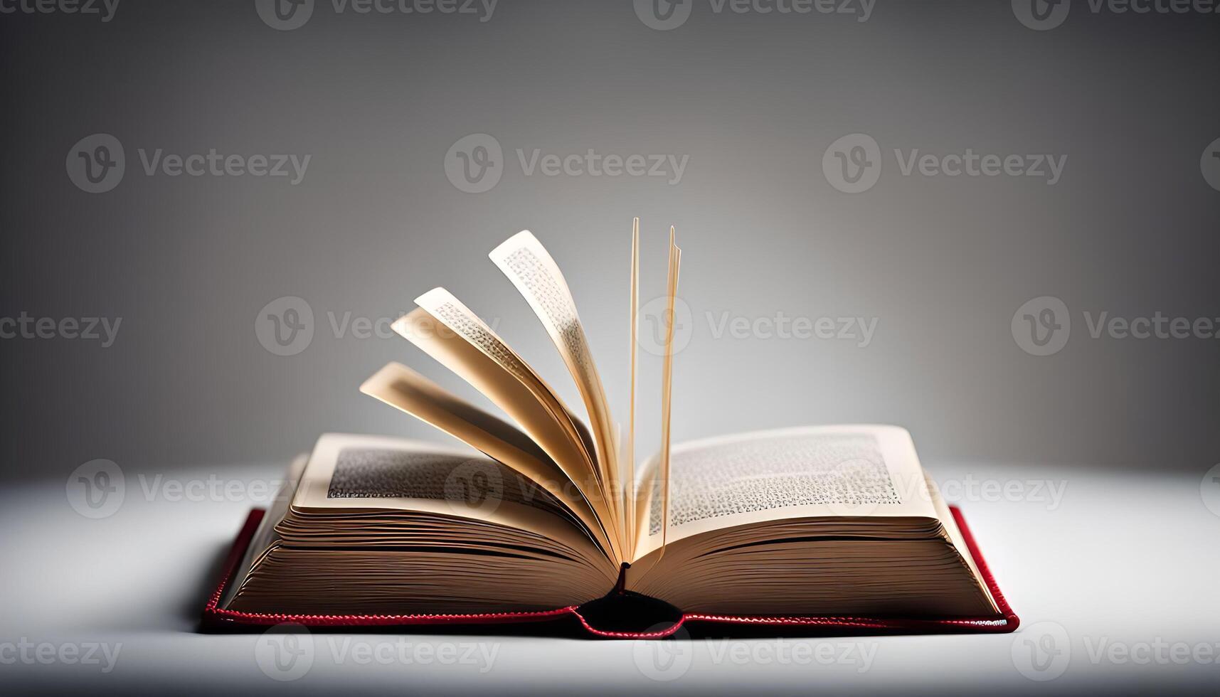 Open Book with Pages Turning photo