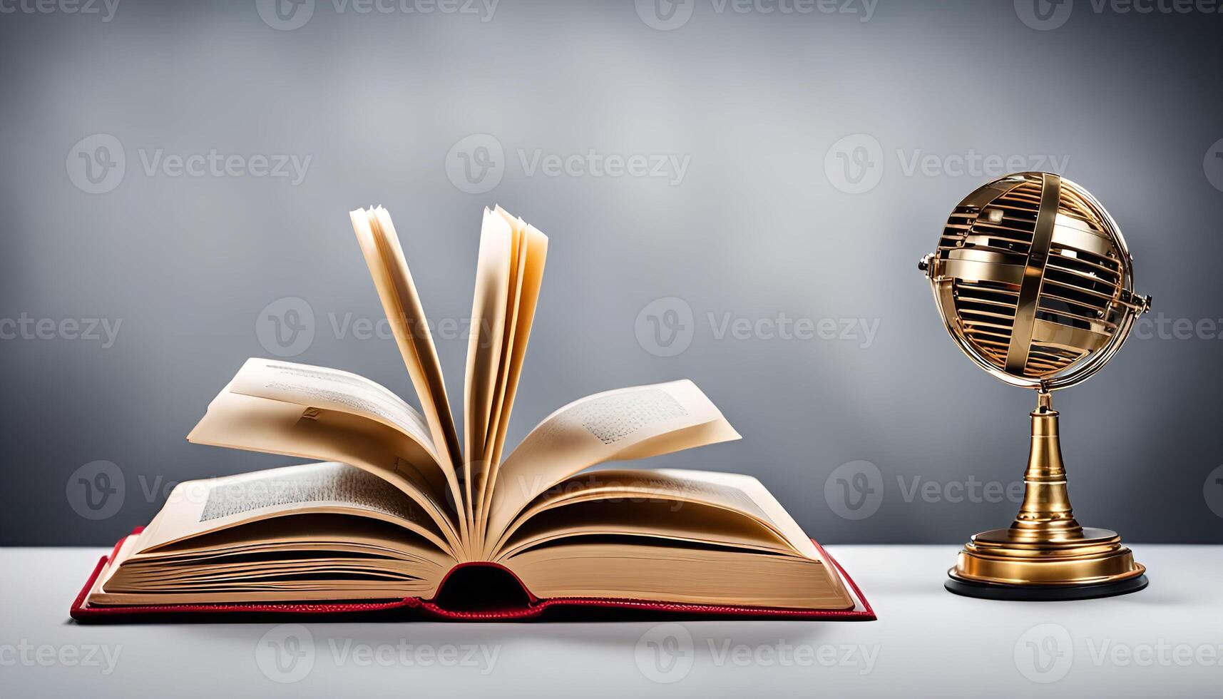 Open Book and a Golden Globe photo