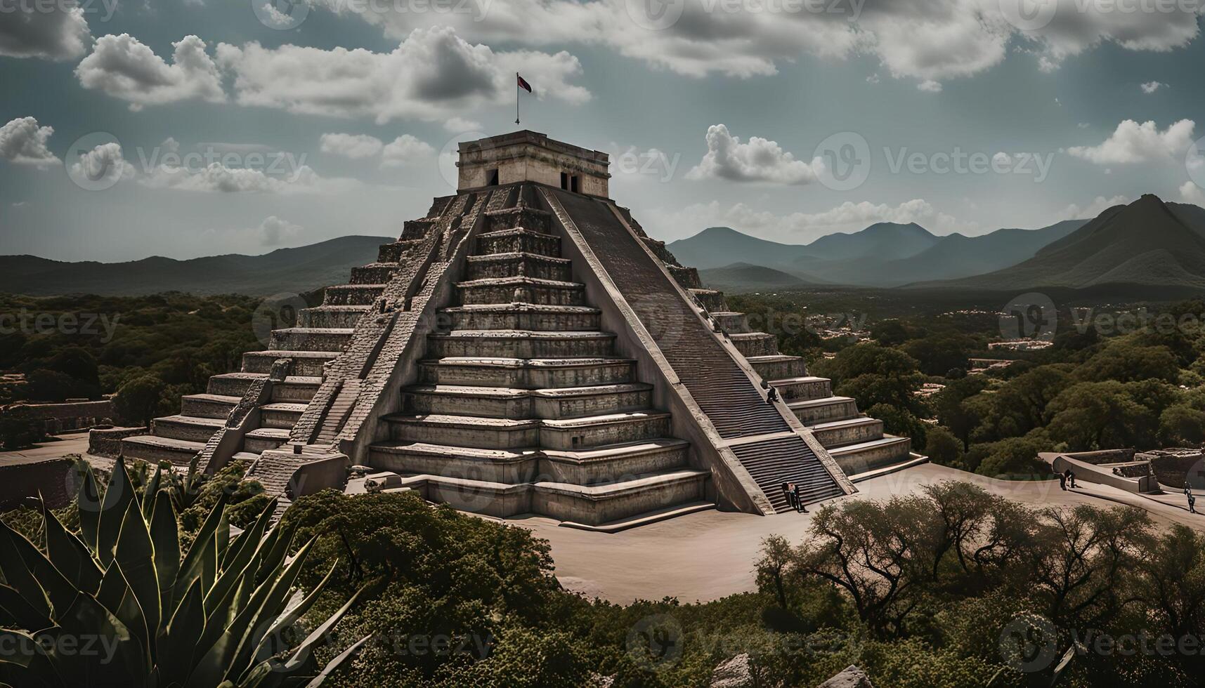 Ancient Mayan Pyramid in Mexico photo