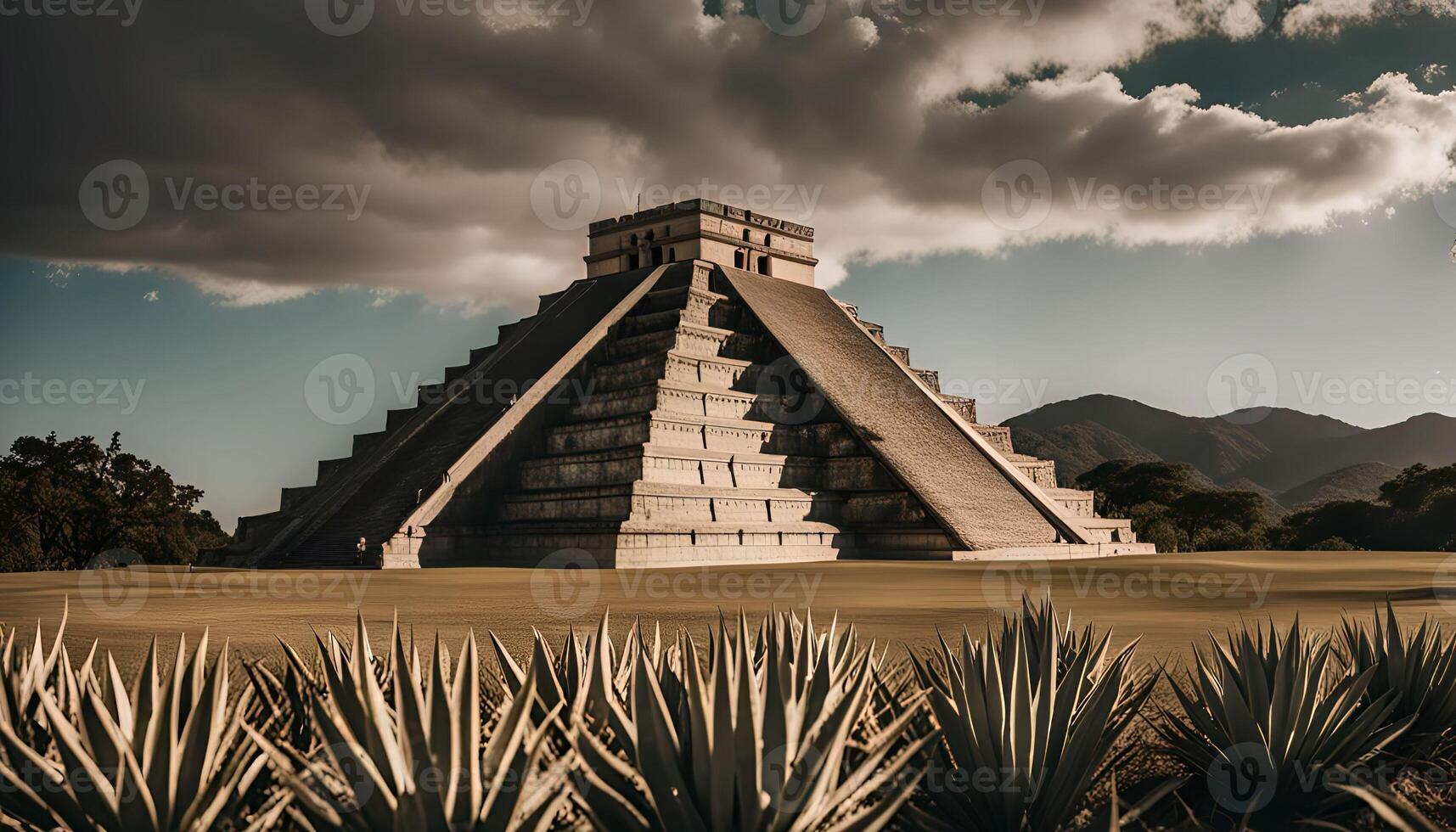 Majestic Mayan Pyramid photo