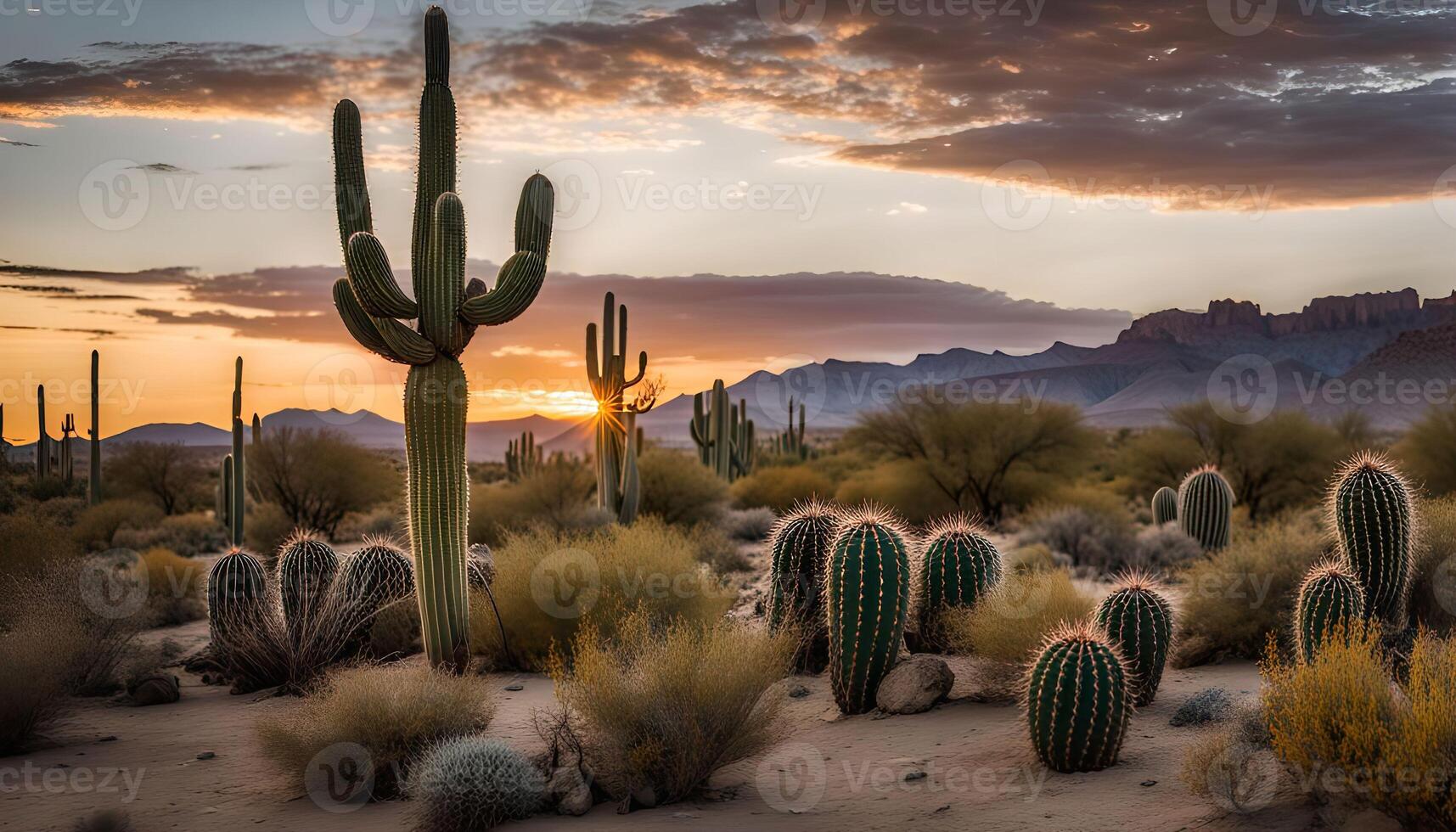 Arizona Desert Sunset photo