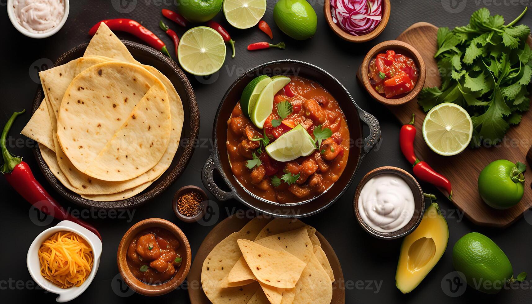 Mexican Food Flat Lay photo