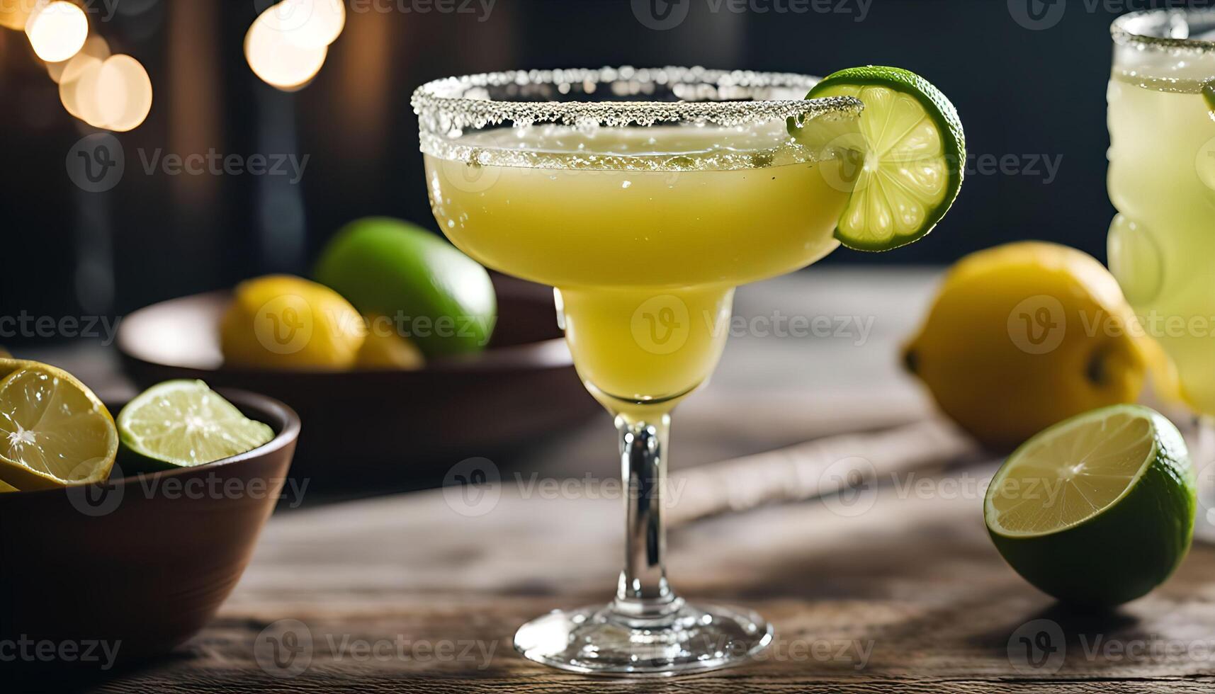 Refreshing Margarita with Lime Garnish photo
