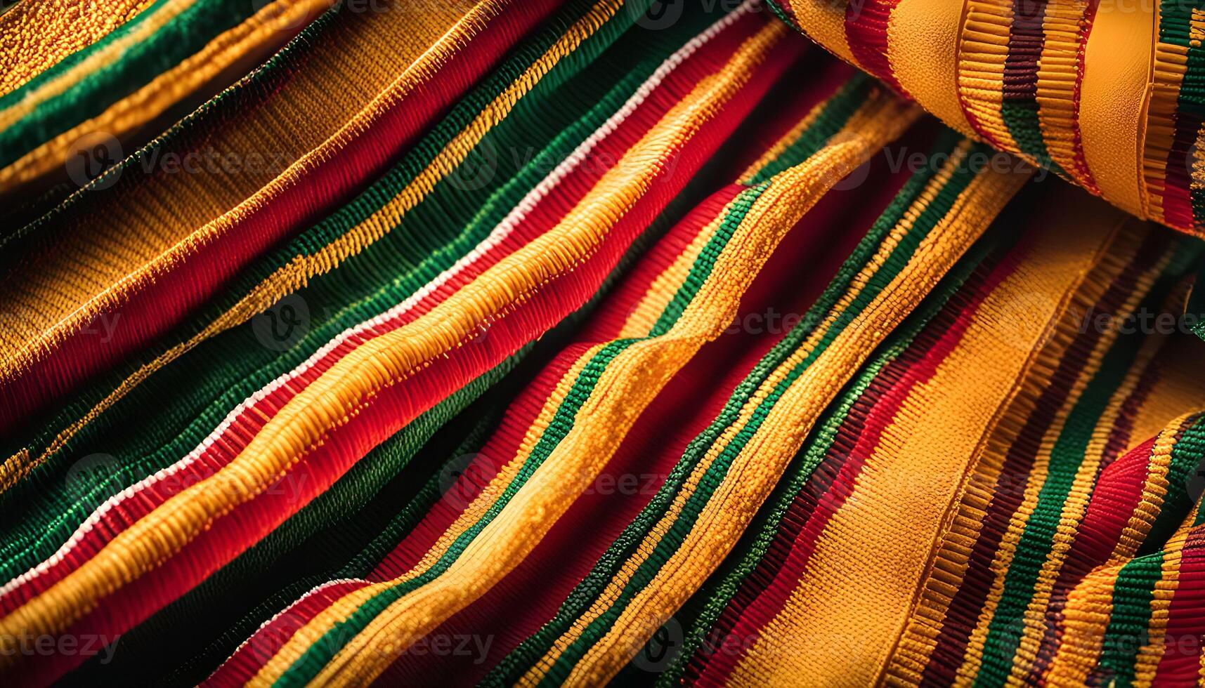 Striped Fabric Close Up photo
