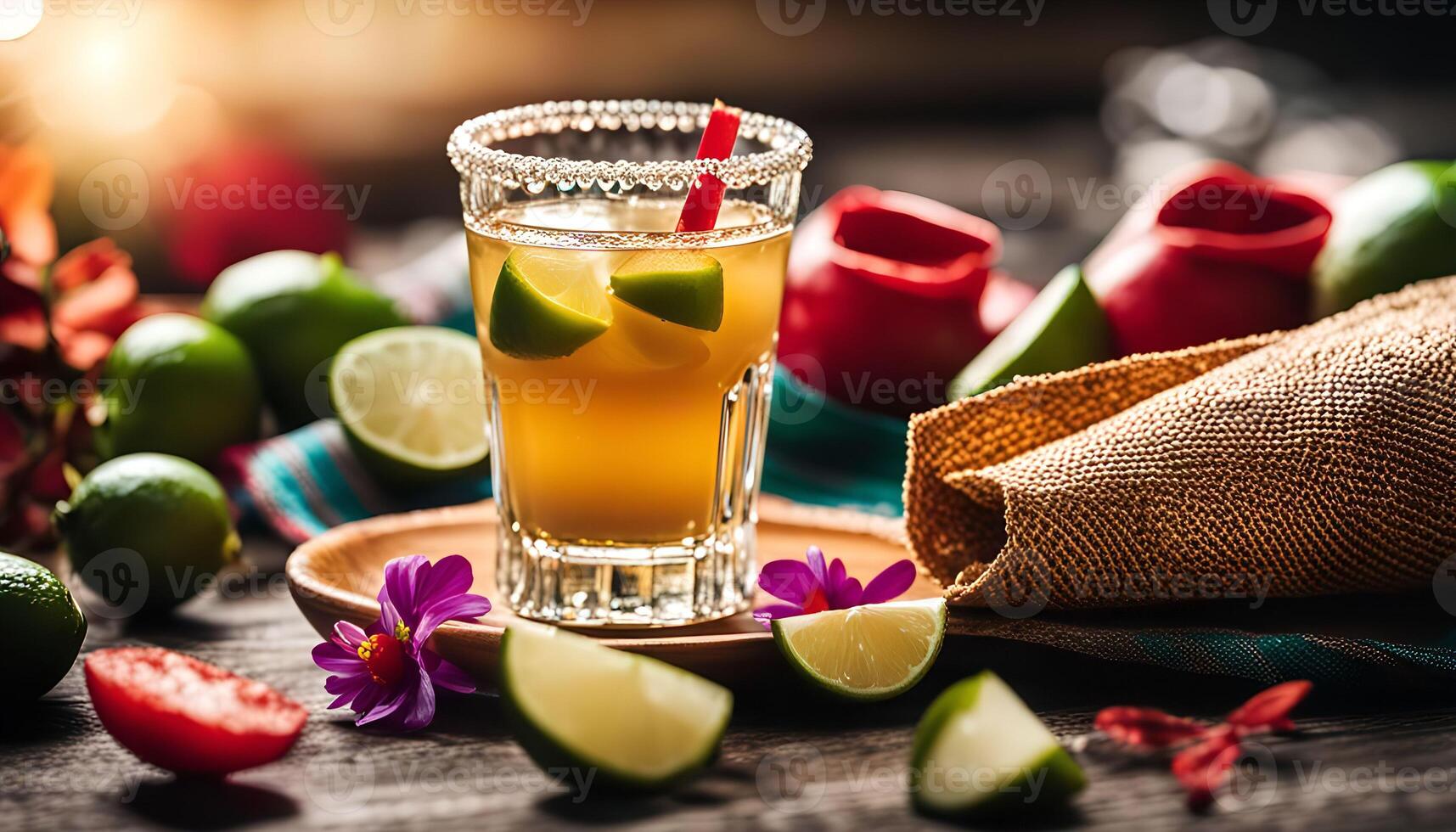Refreshing Cocktail with Limes and a Spicy Touch photo