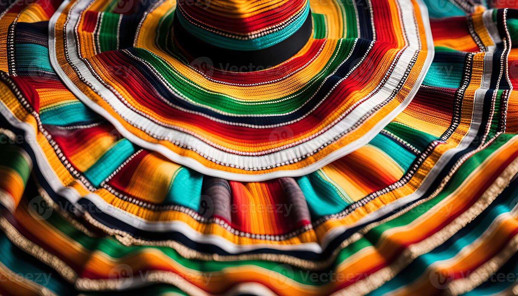 Colorful Striped Fabric photo