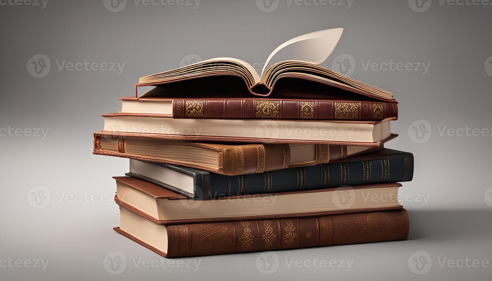 A Stack of Vintage Books photo