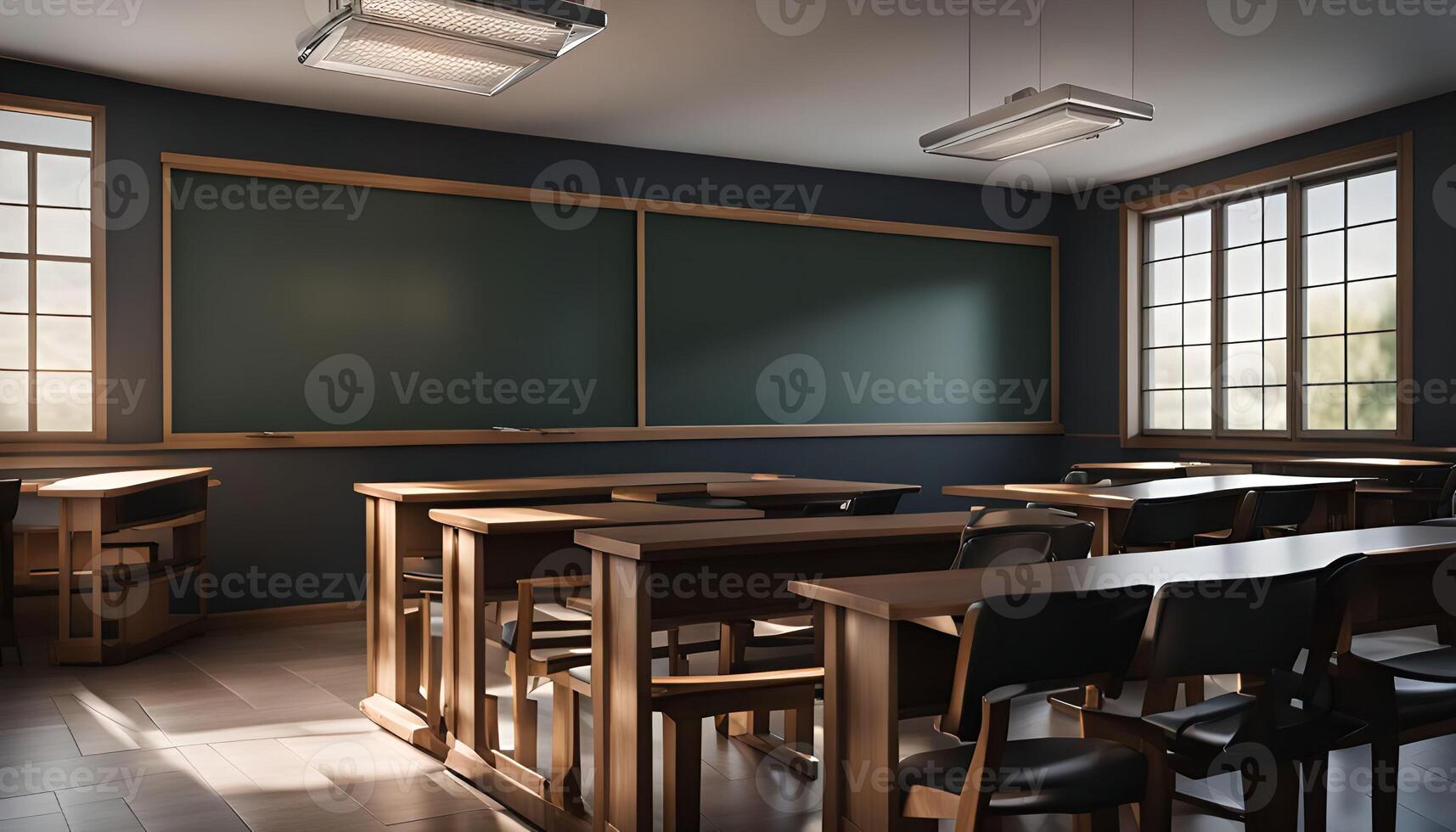Empty Classroom Interior photo