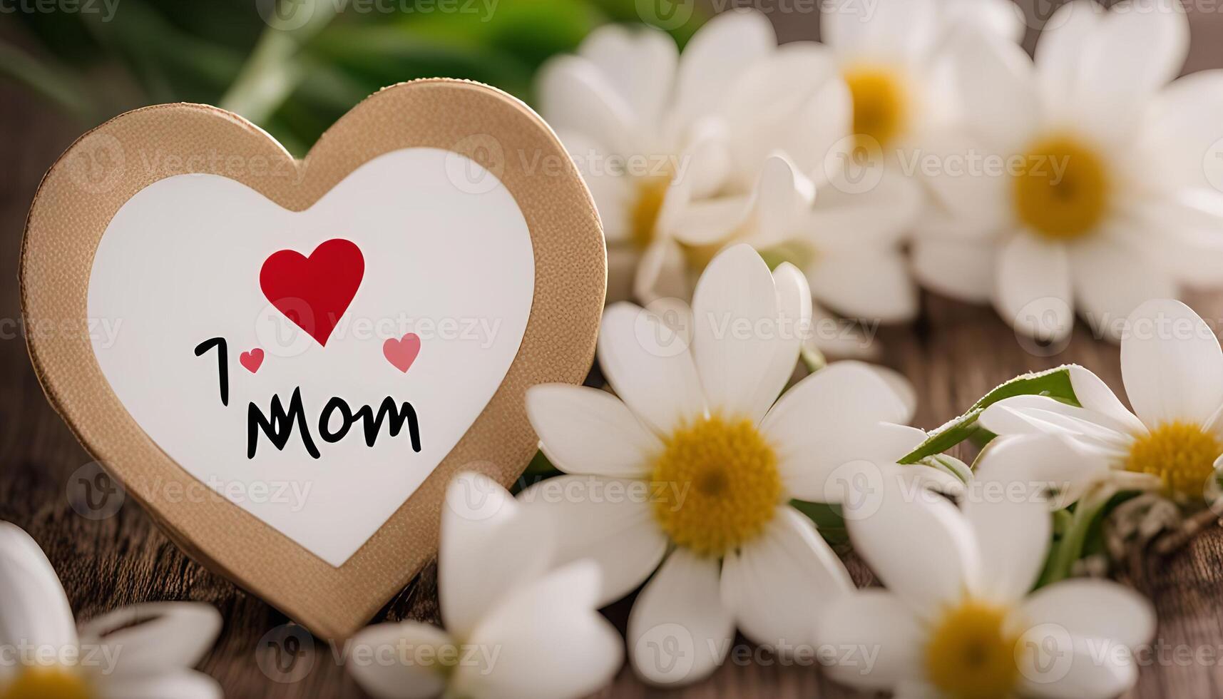 Heartfelt Mother s Day Message with Daisies photo