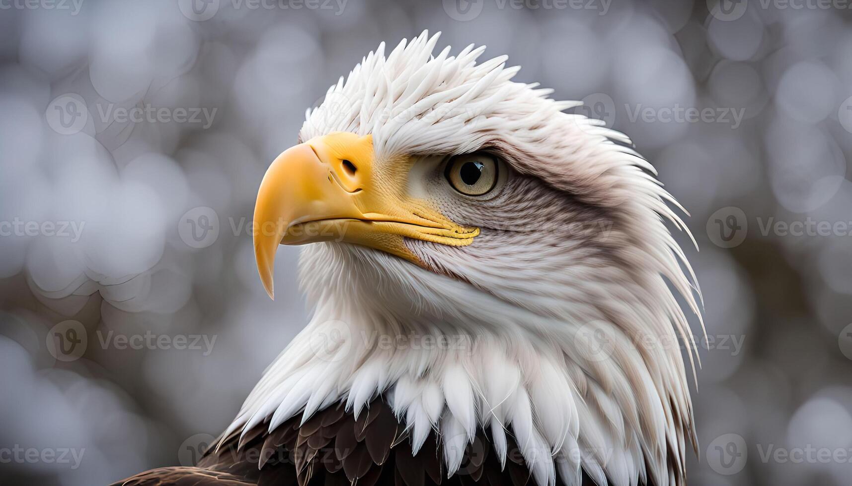Close-up Portrait of a Bald Eagle photo