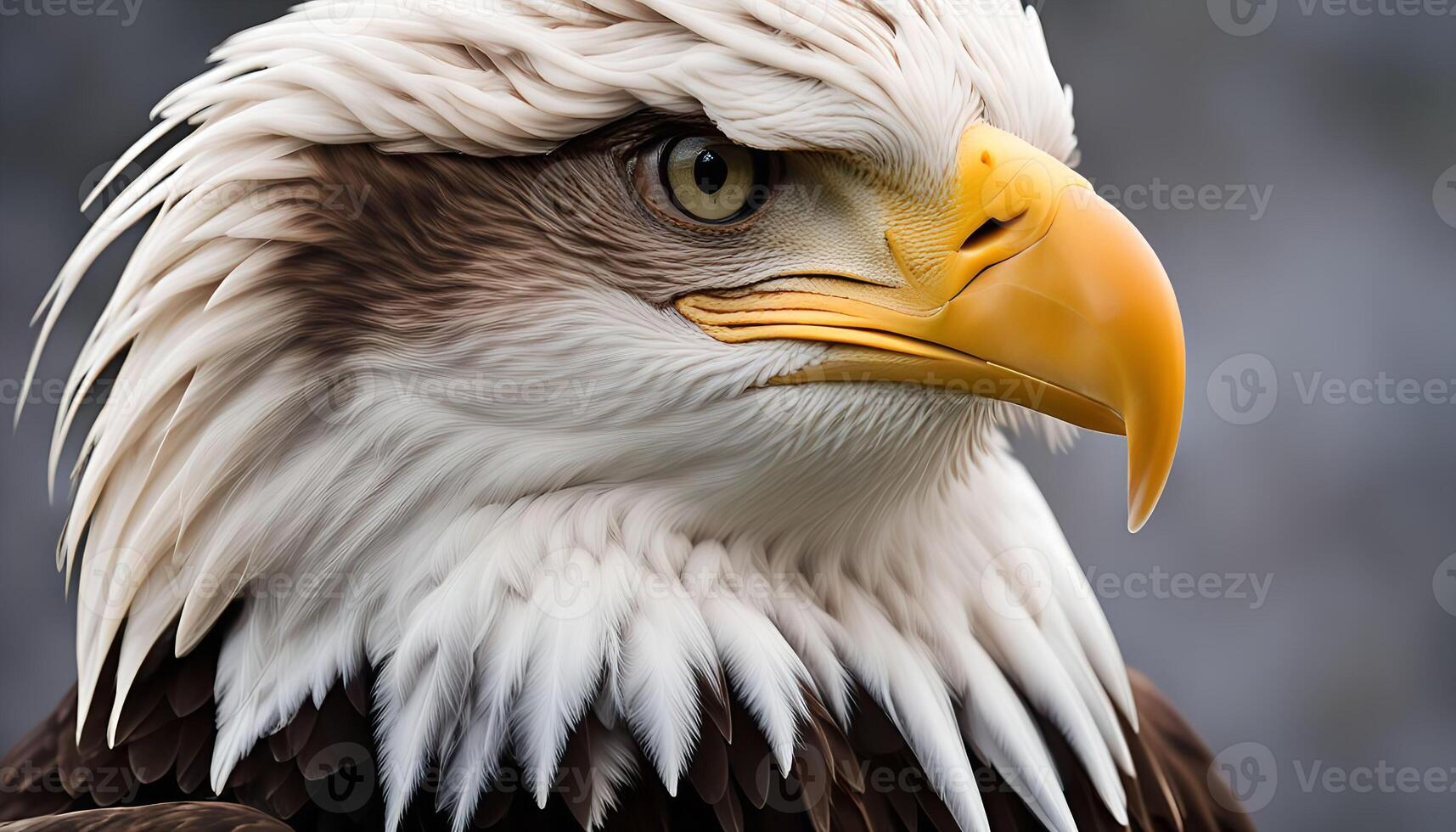 Close-Up Portrait of a Majestic Bald Eagle photo