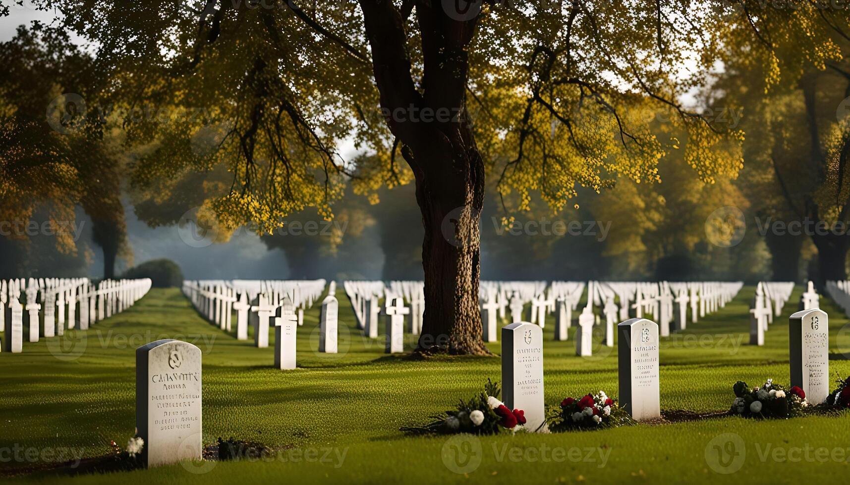 Military Cemetery in the Fall photo