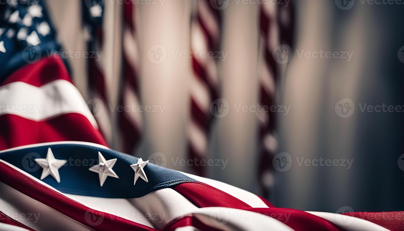 Close-up of an American Flag photo