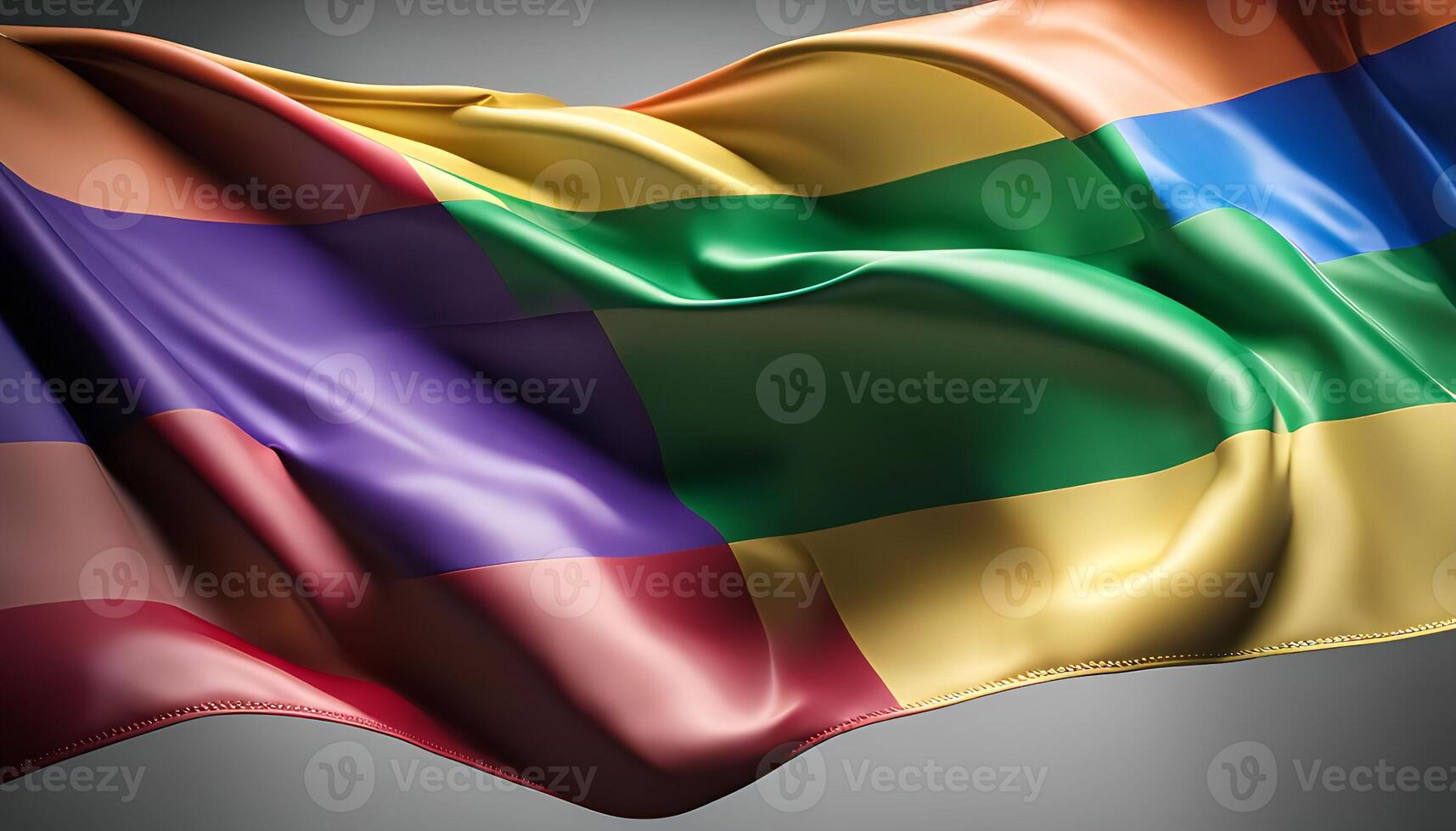 Waving Progress Pride Flag photo