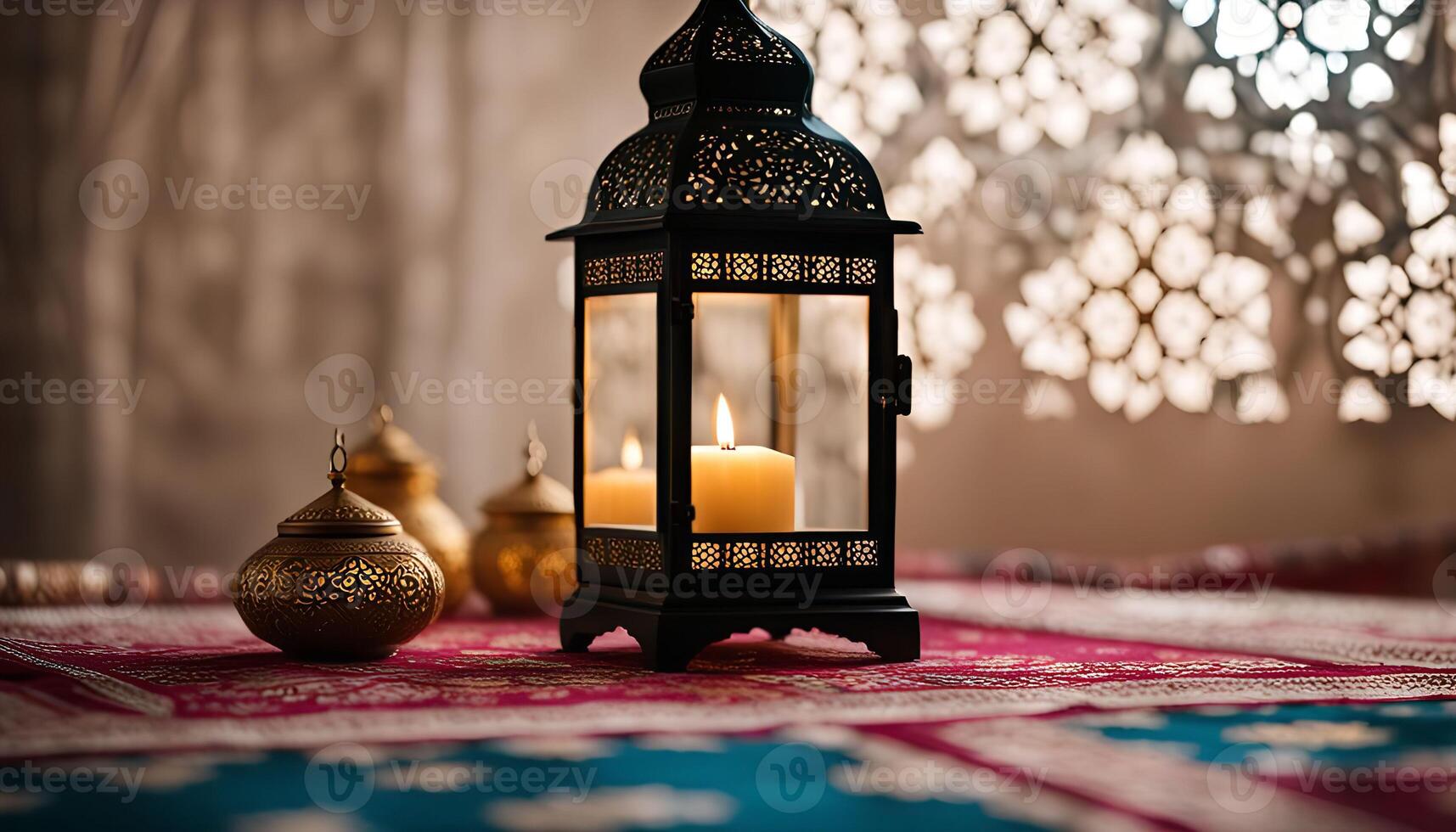Ornate Ramadan Lantern photo