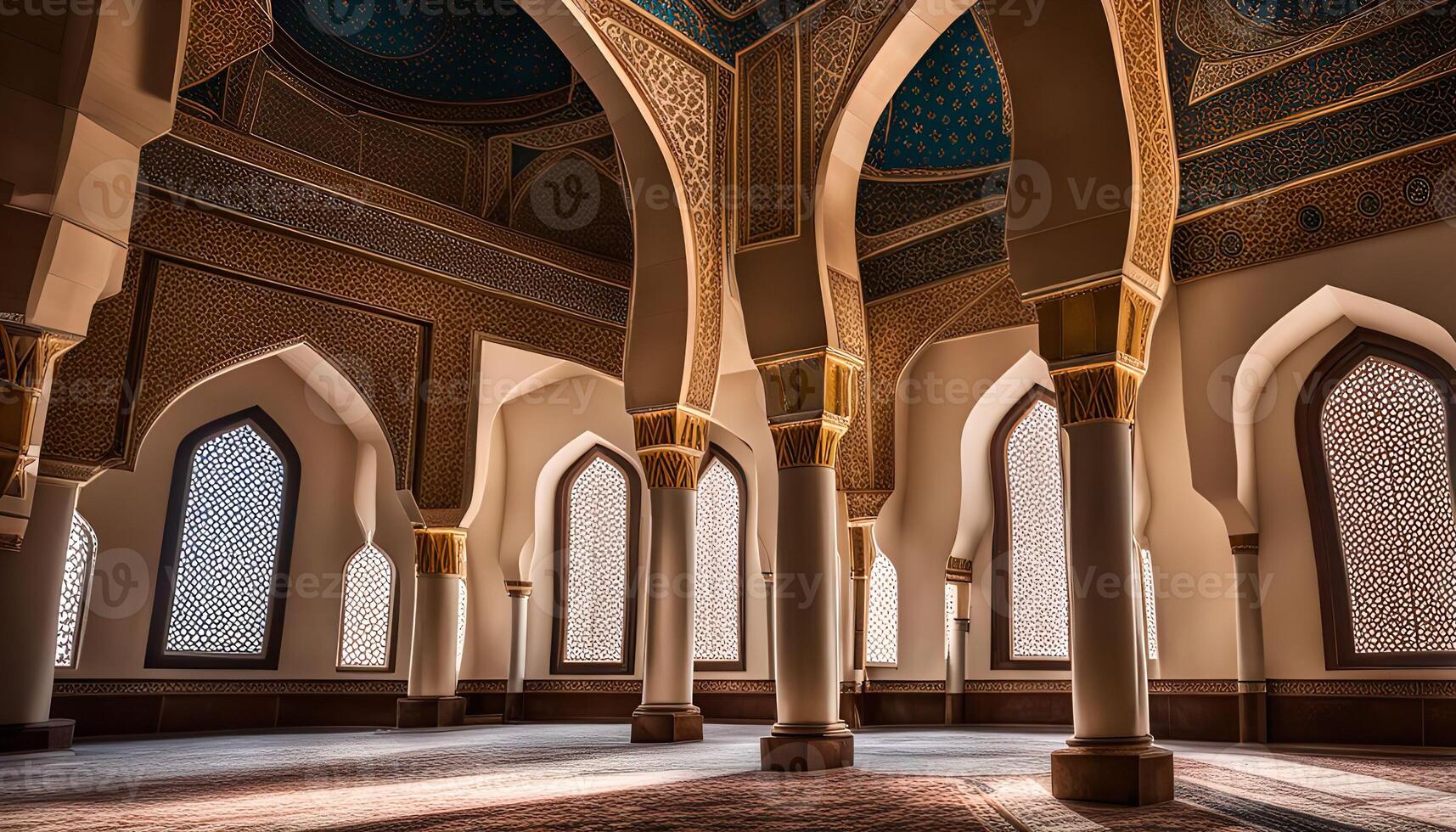 Ornate Mosque Interior photo