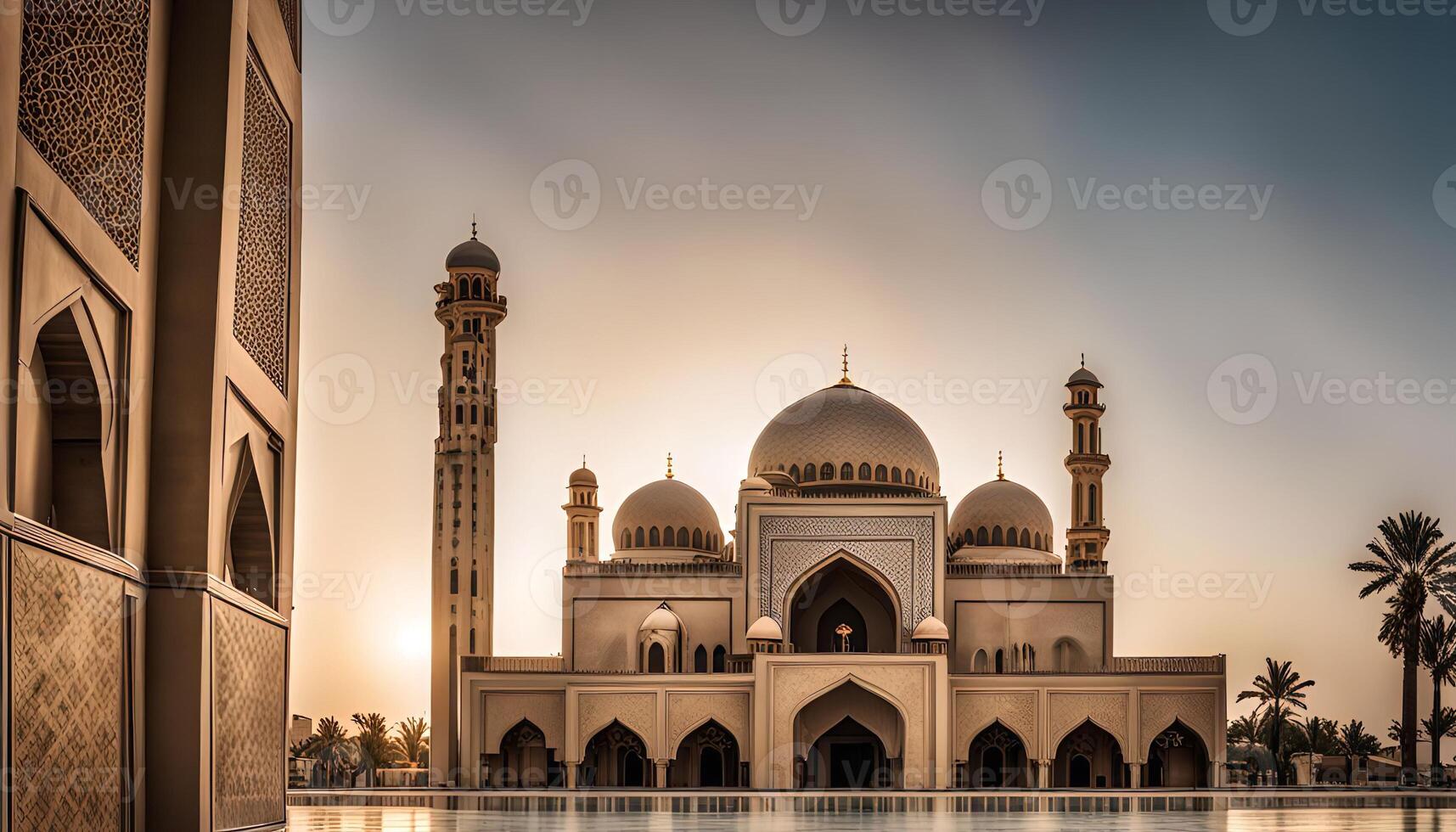 Mosque at Sunset photo