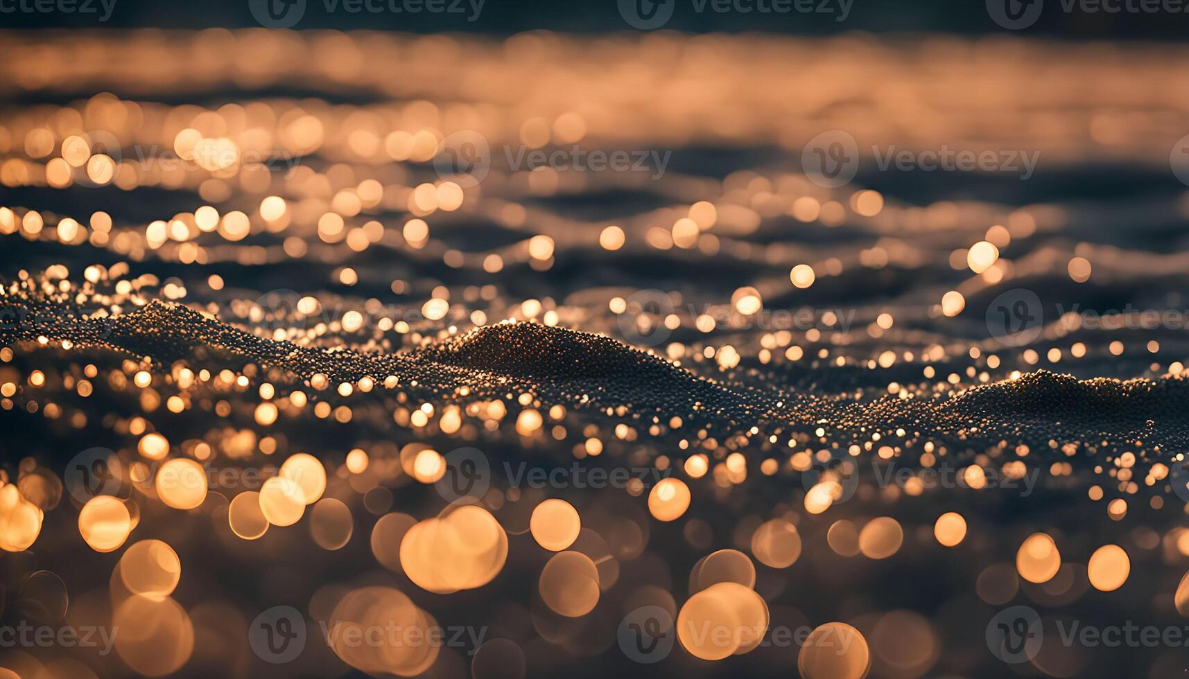 Golden Bokeh Lights photo