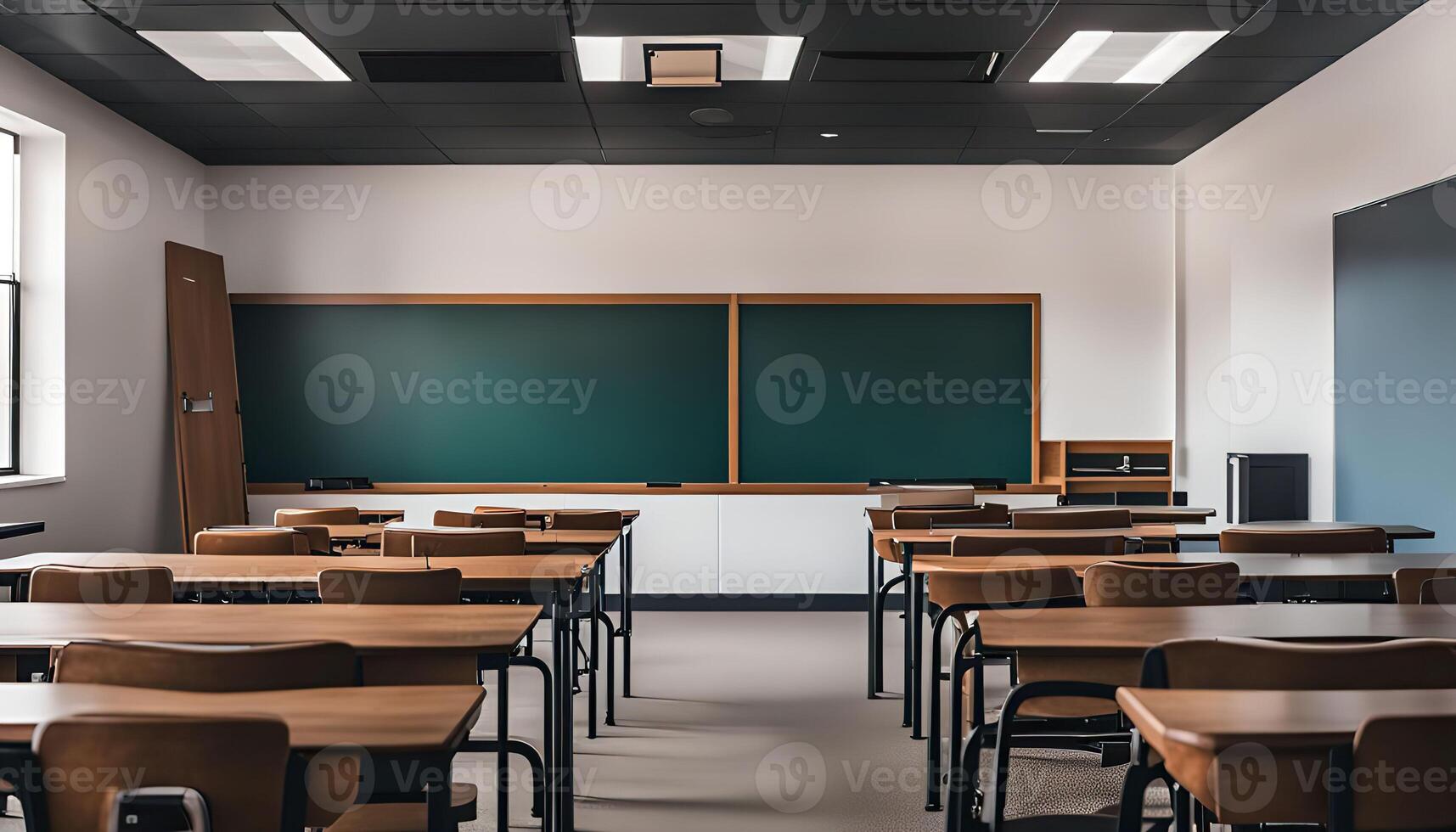 Empty Classroom Ready for Learning photo