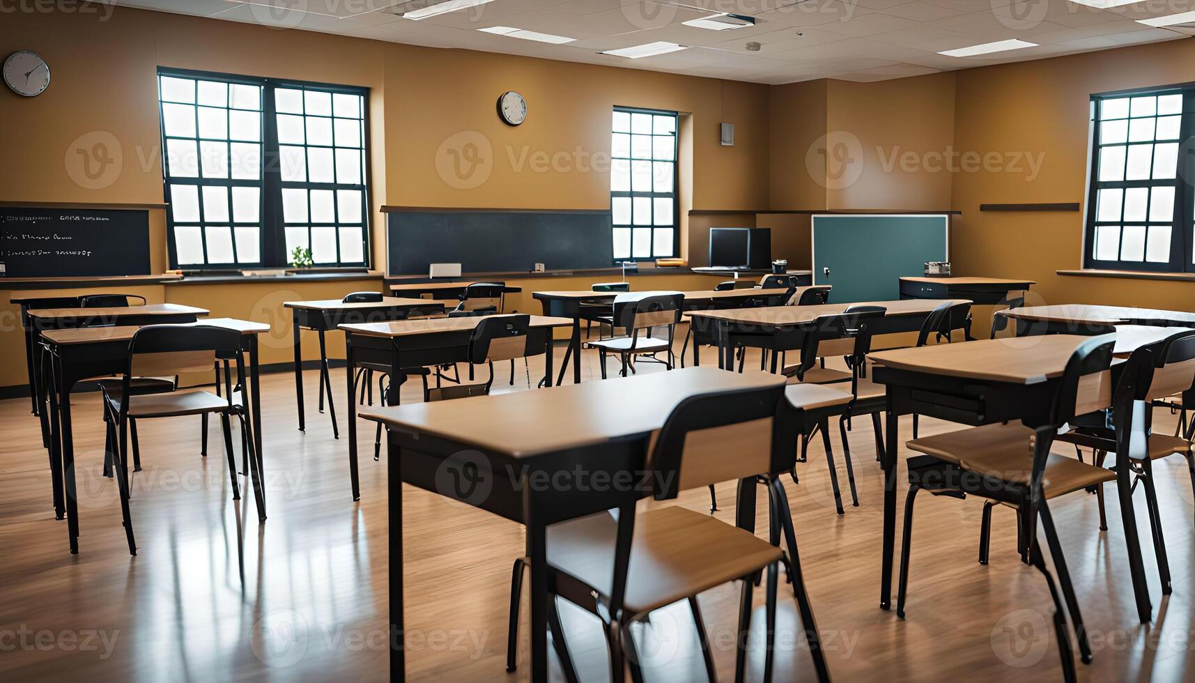 Empty Classroom Interior photo