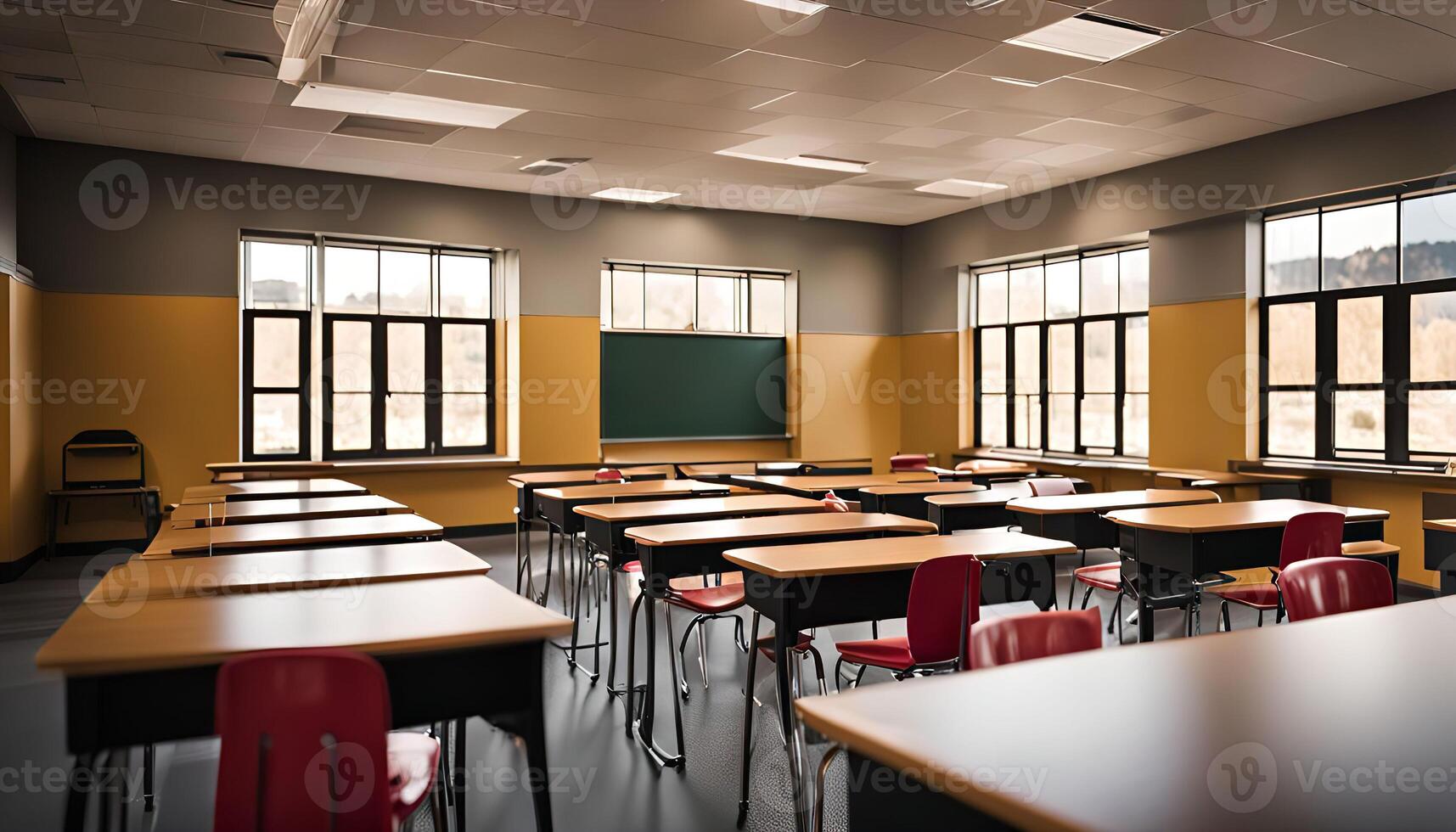 Empty Classroom Interior photo
