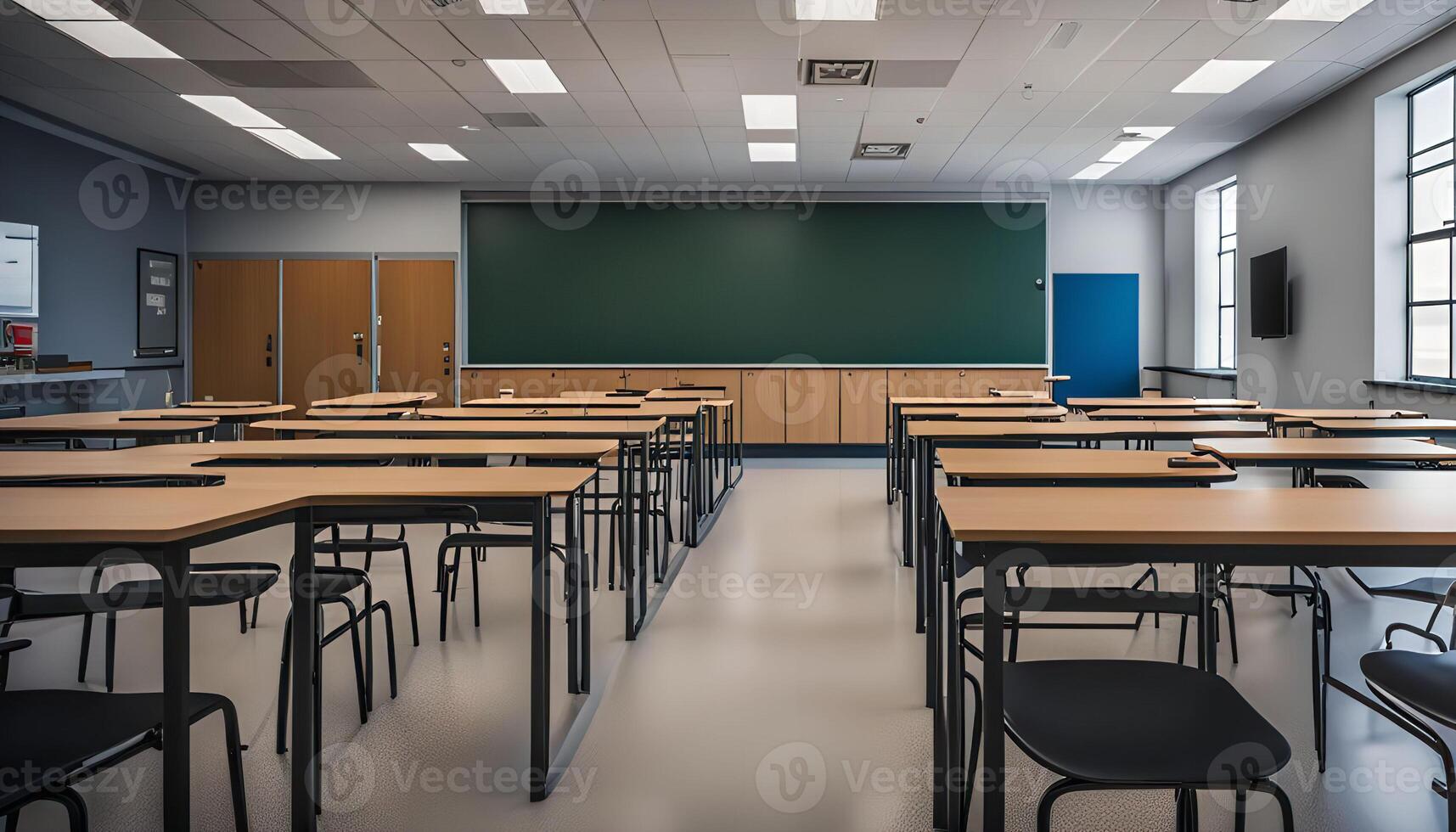 Empty Classroom Ready for Learning photo