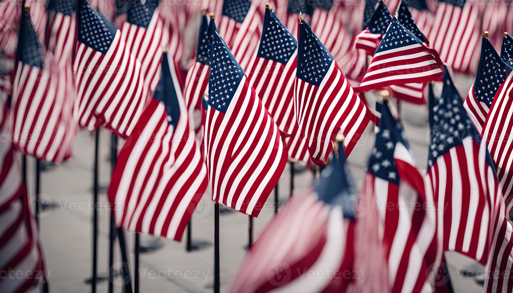 Patriotic American Flag Display photo