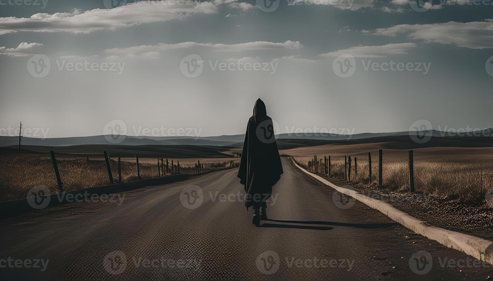 Solitude on the Open Road photo