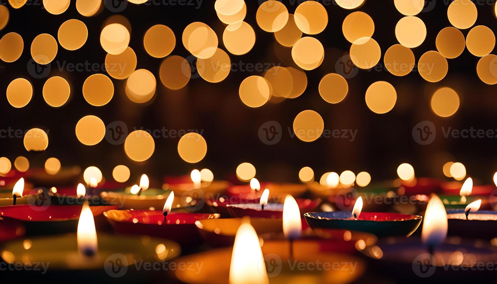 Candles and Bokeh Lights photo