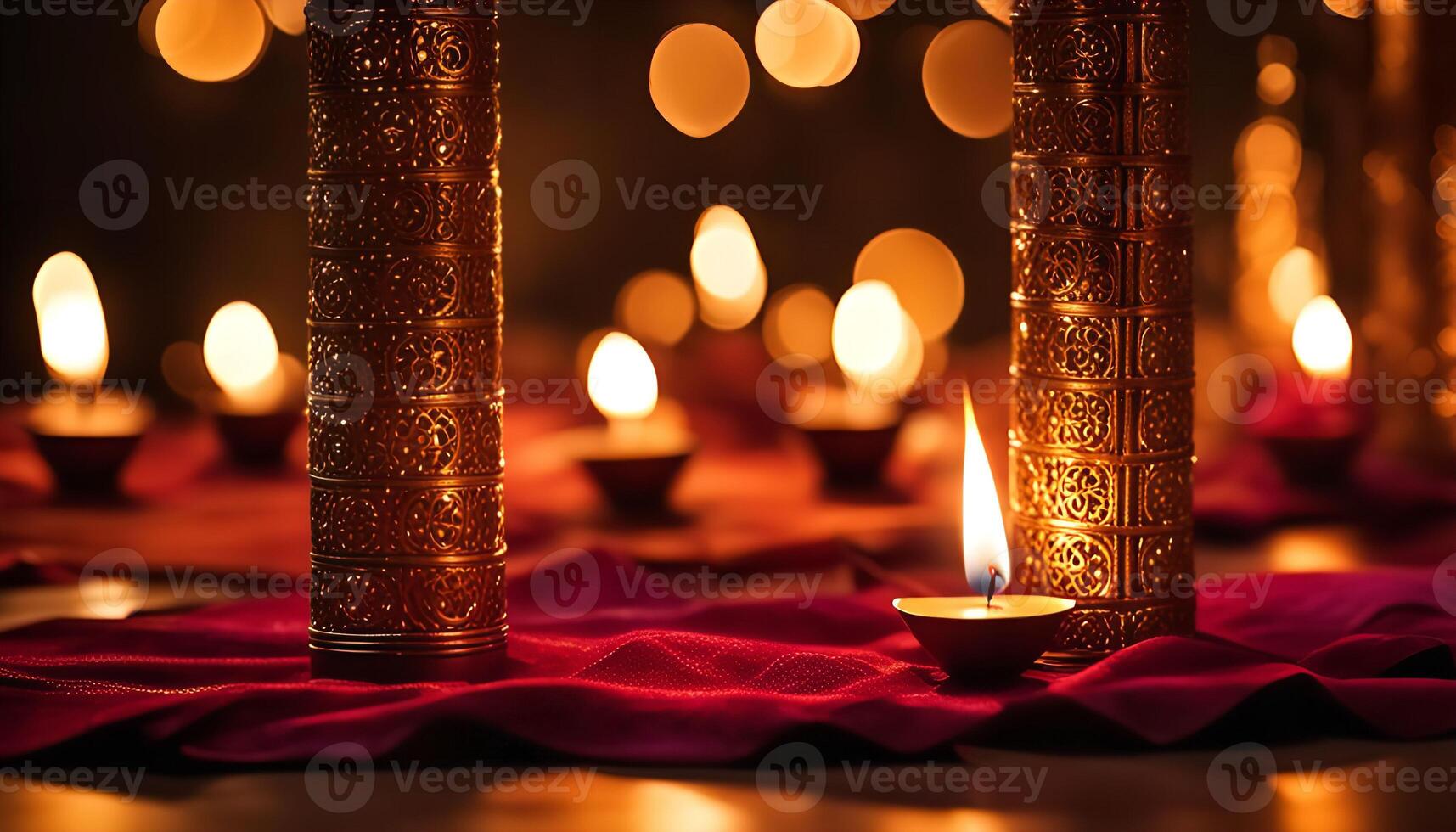 Diwali Candles and Decor photo