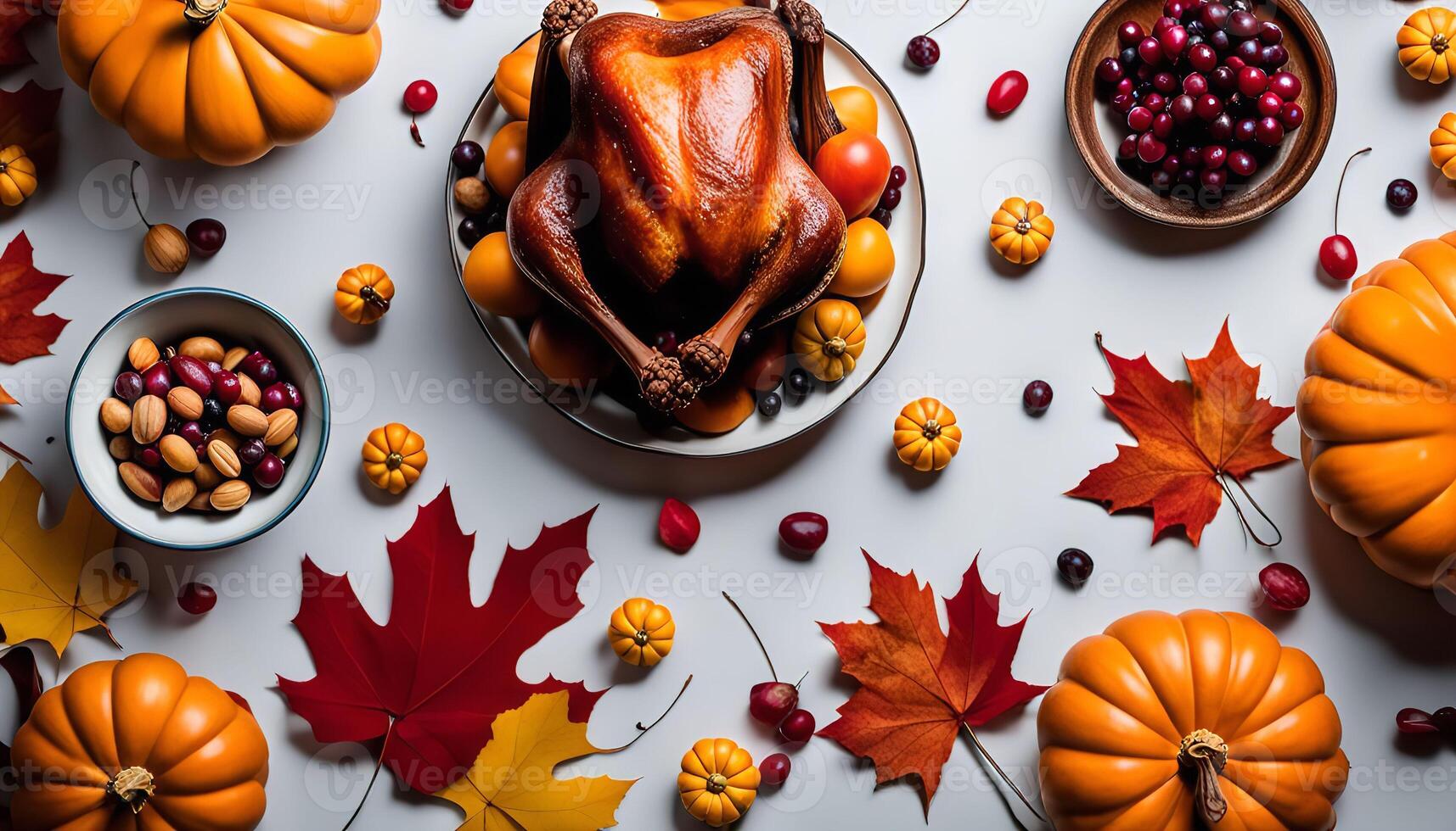 Thanksgiving Dinner Table photo
