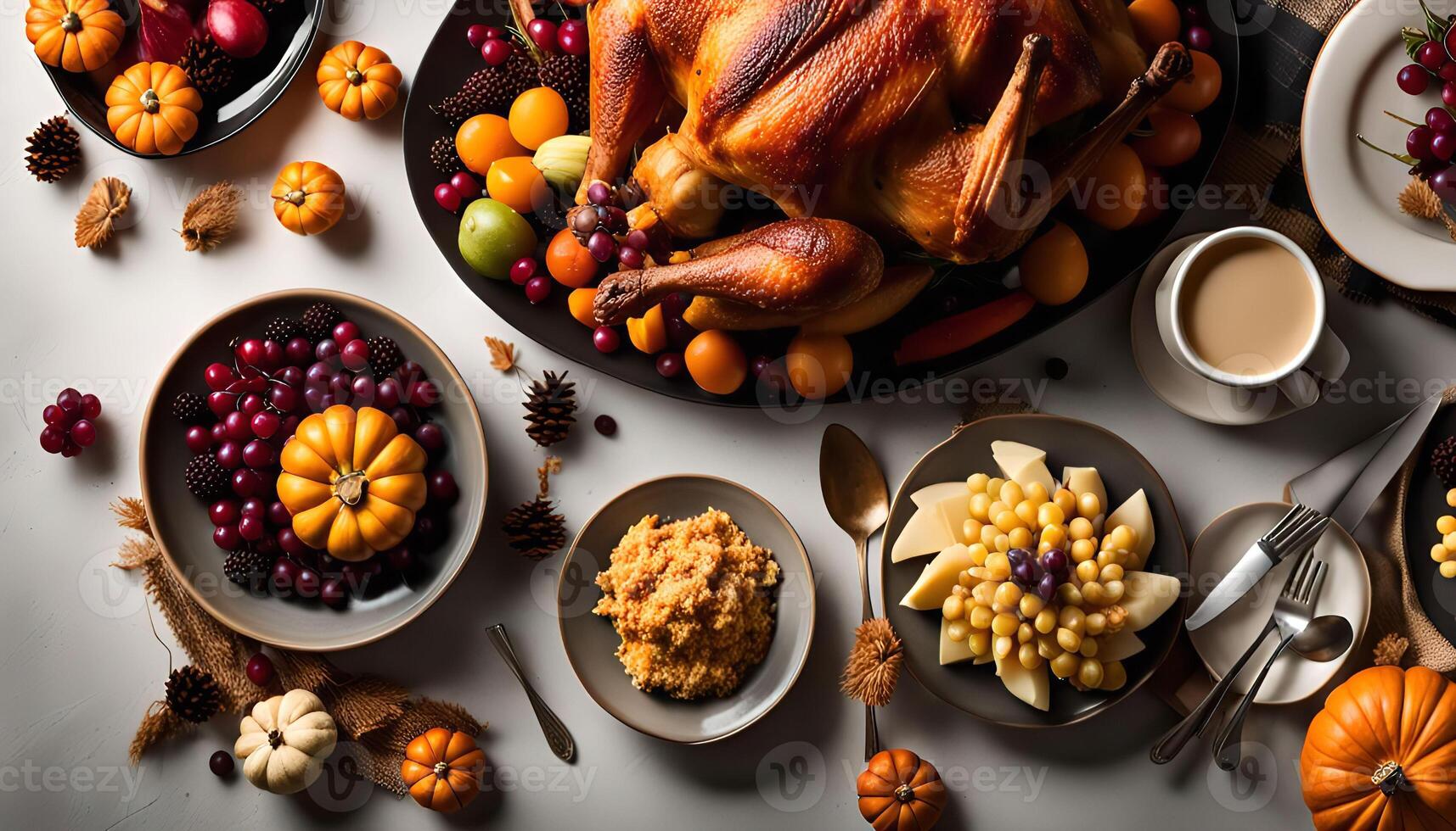 Thanksgiving Dinner Table photo