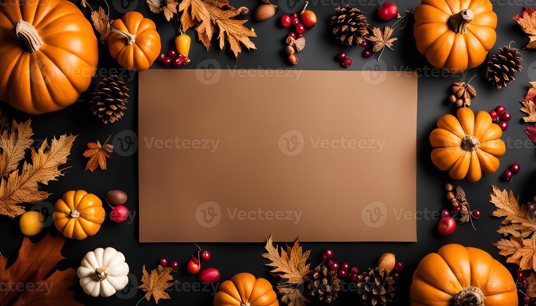 Autumnal Still Life with Blank Space photo