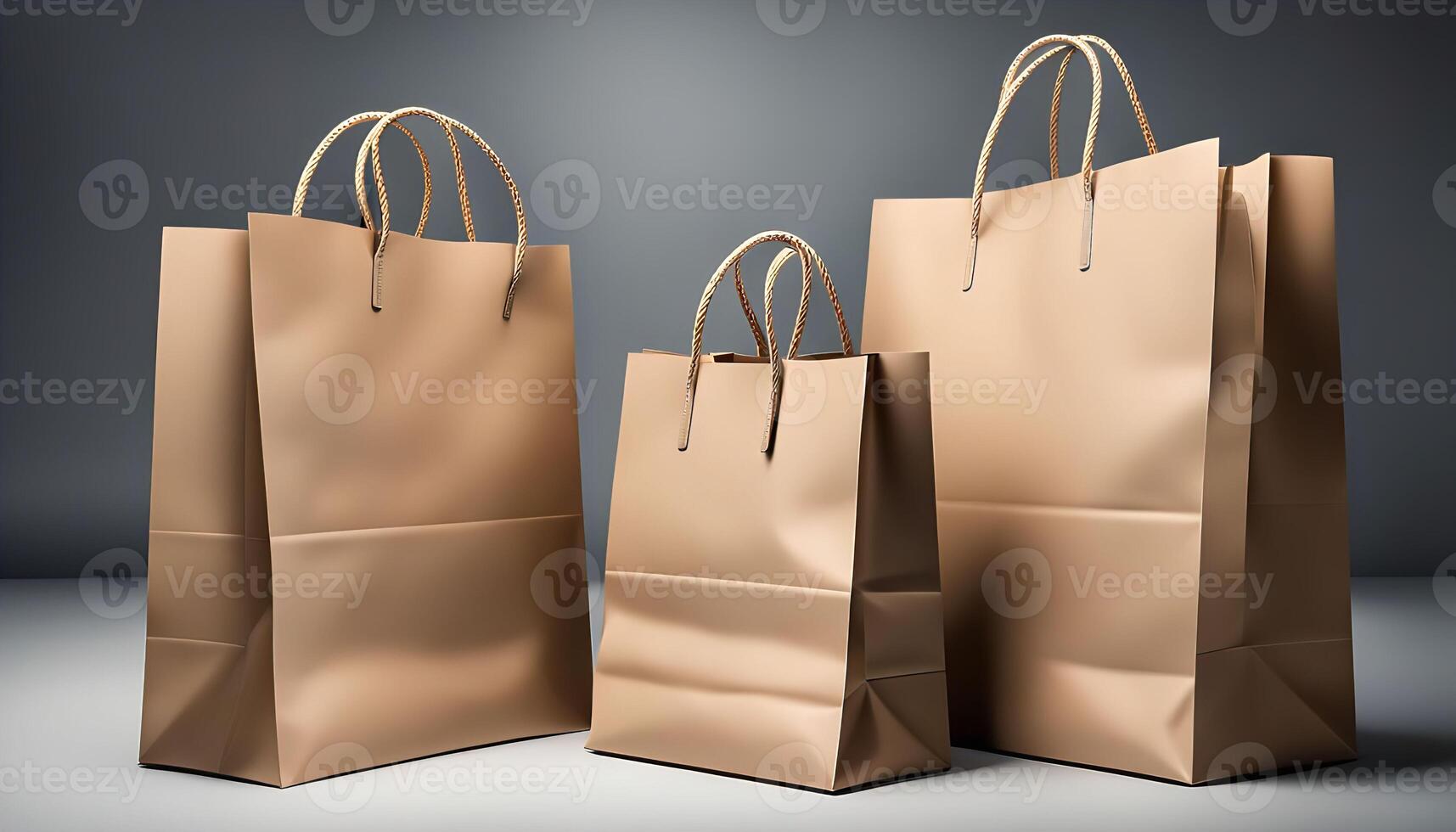 Three Paper Shopping Bags photo