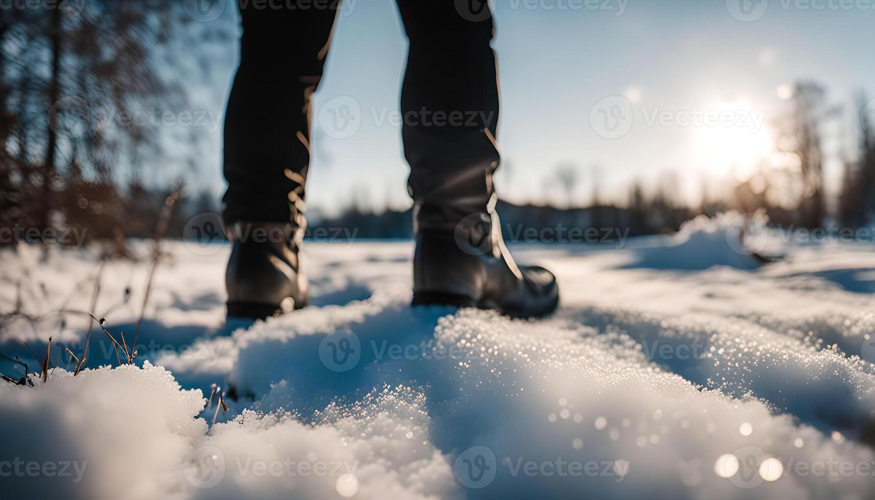 Footprints in the Snow photo