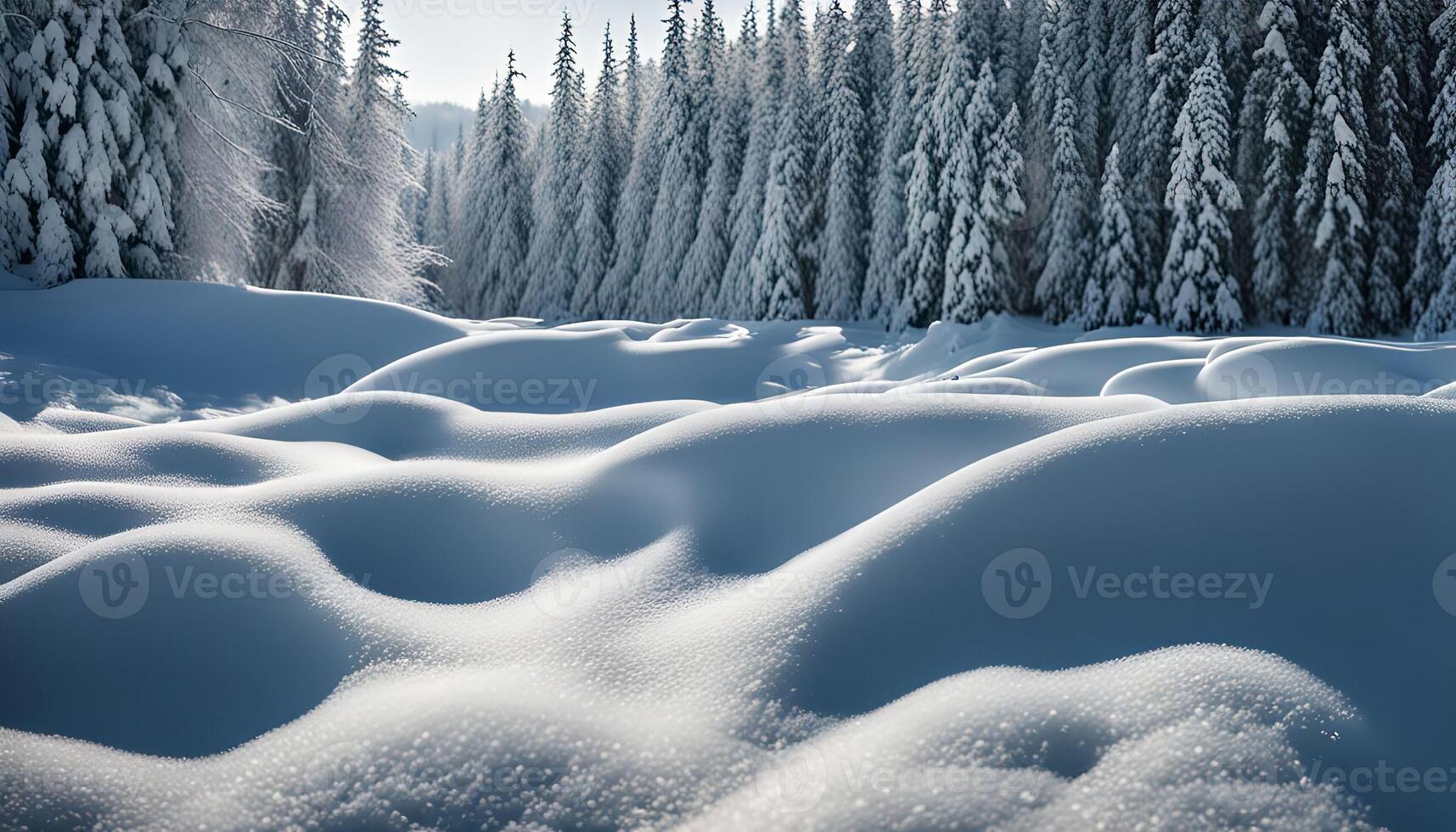 Snowy Forest Landscape photo