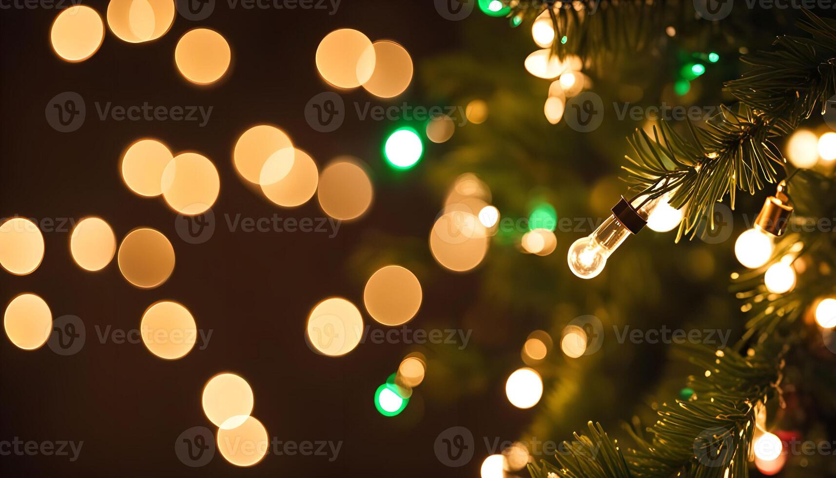 Christmas Lights on a Tree photo