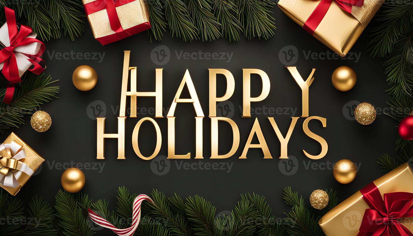 Happy Holidays - Festive Christmas Greeting photo