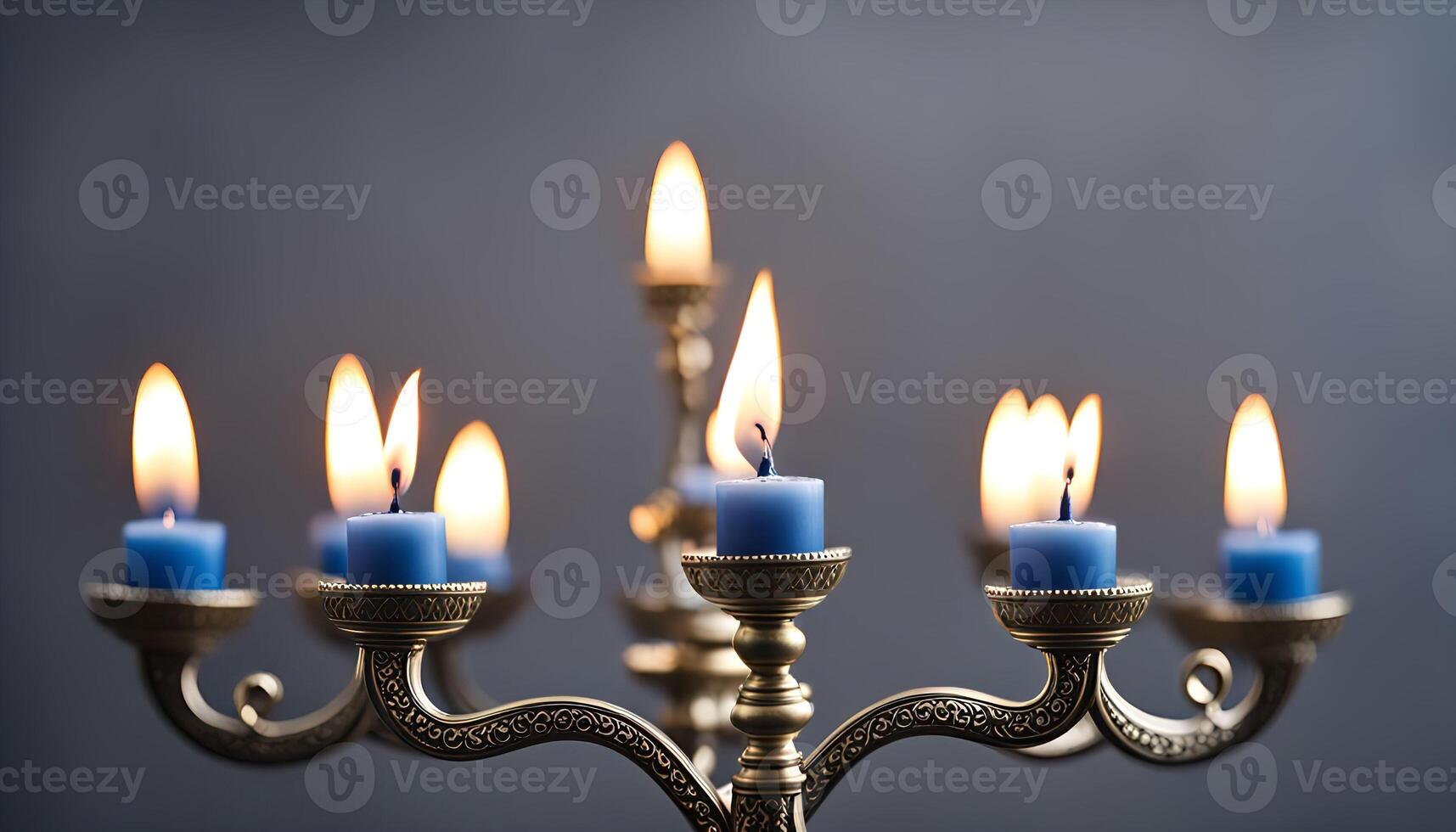Candles on a Golden Candelabra photo