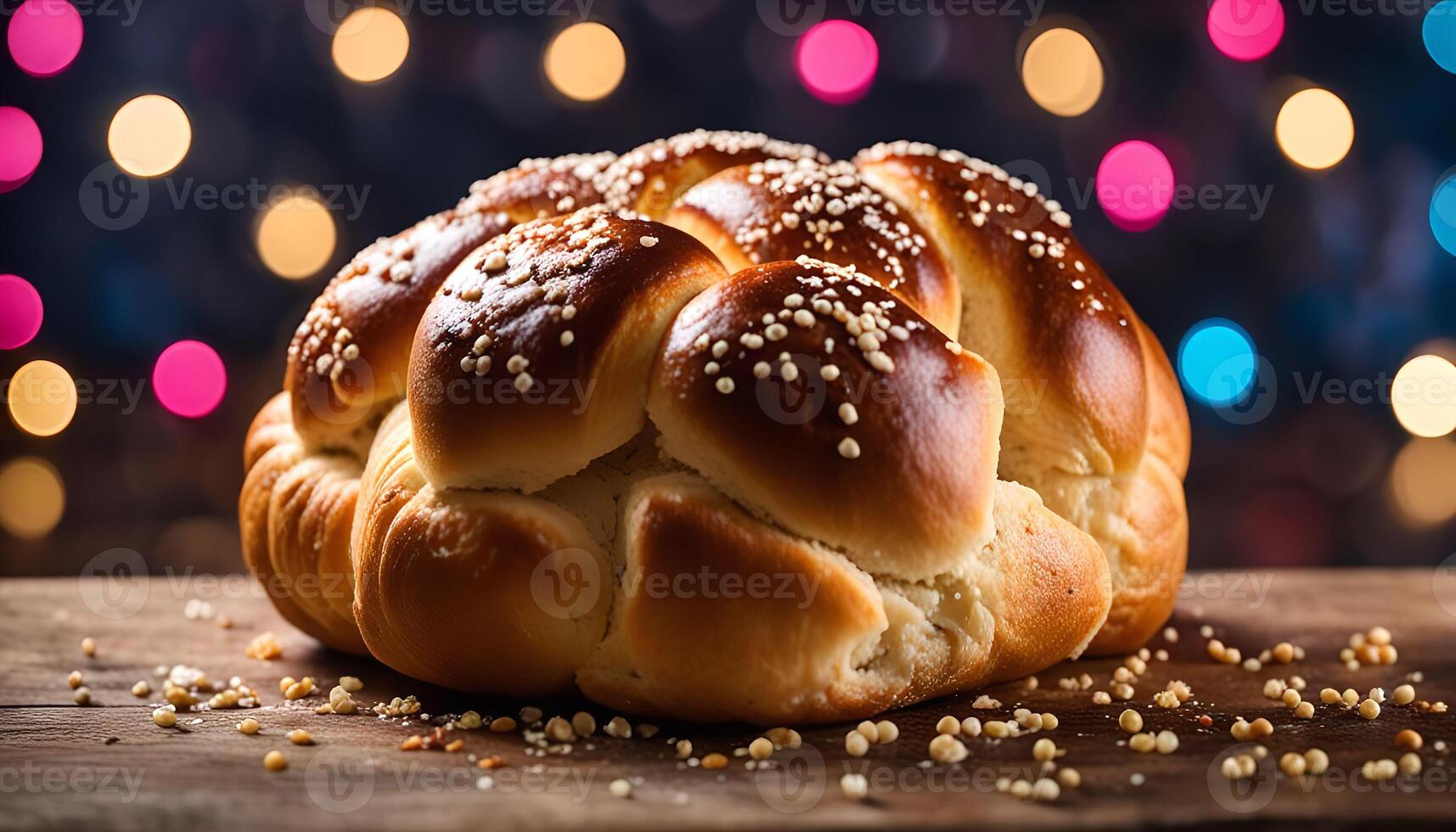 Freshly Baked Challah Bread photo