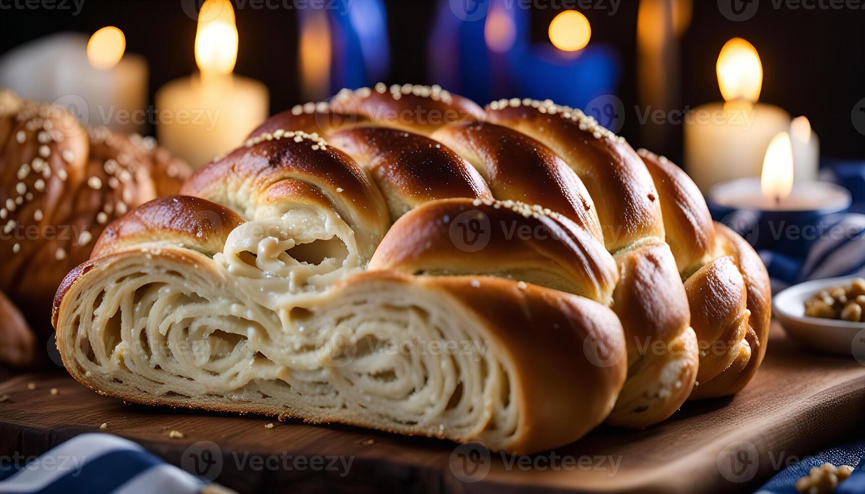 Freshly Baked Challah Bread photo