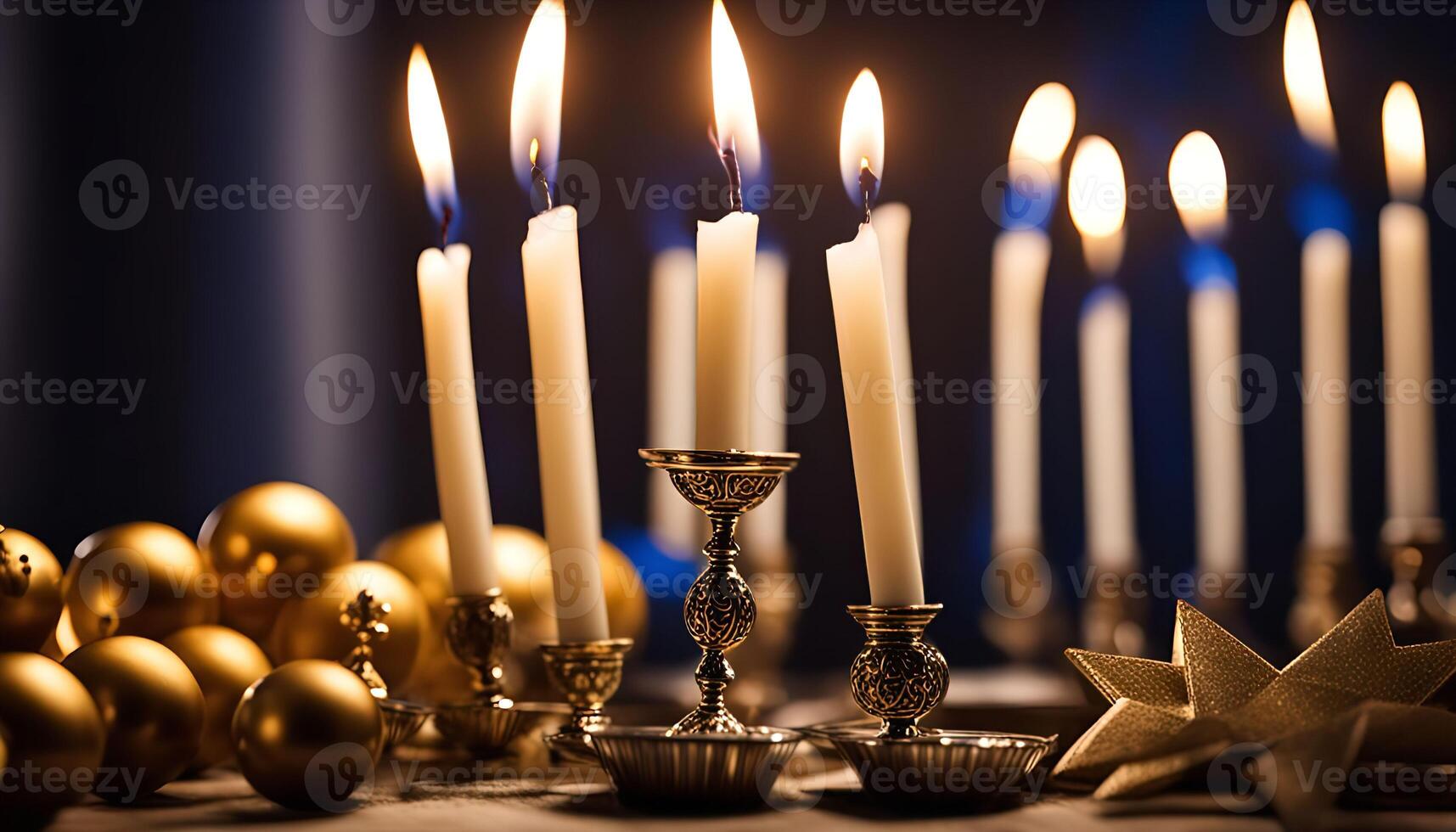 Candles lit for a special occasion photo