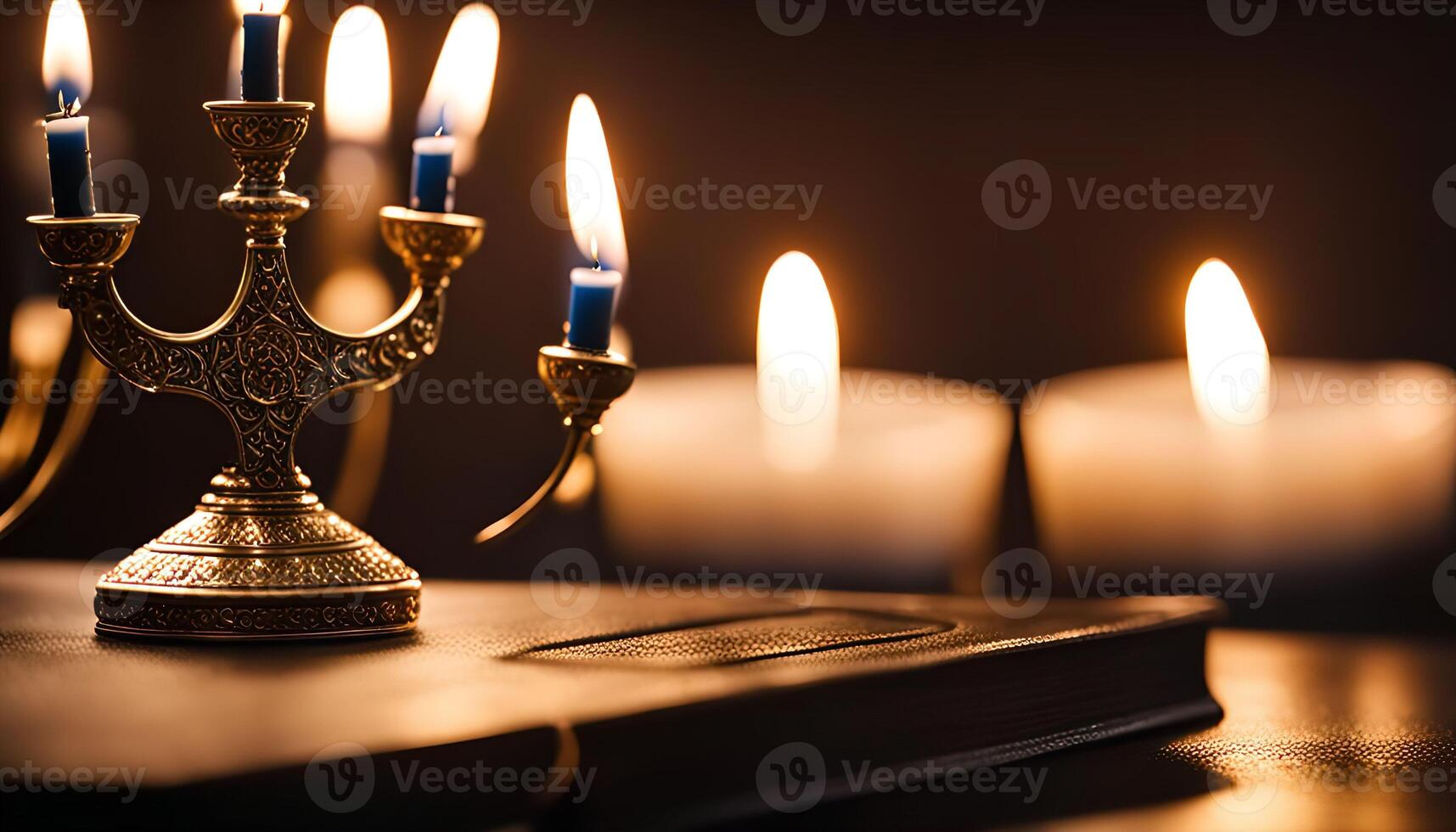 Candles on a Book photo