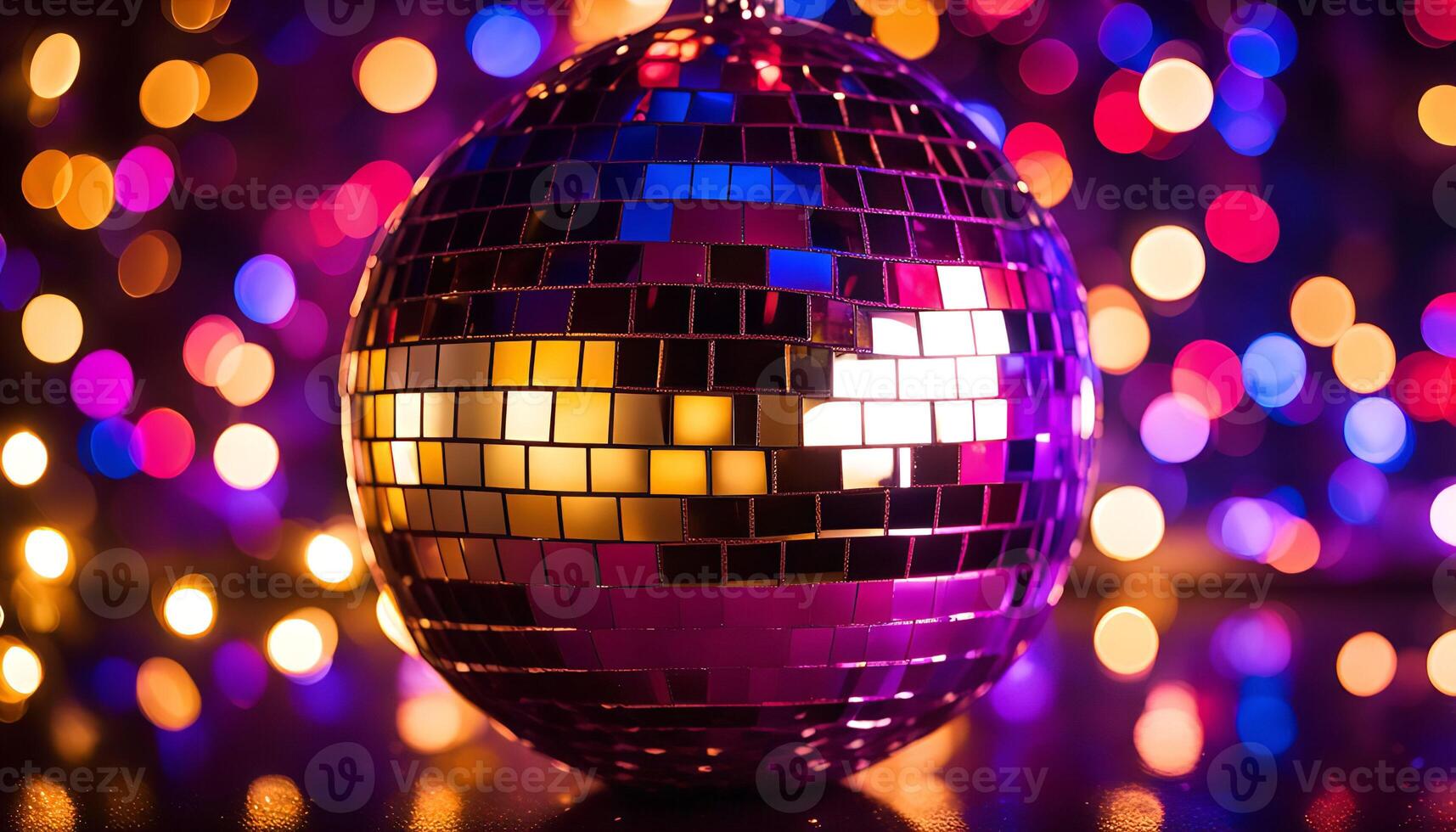 Disco Ball with Bokeh Lights photo