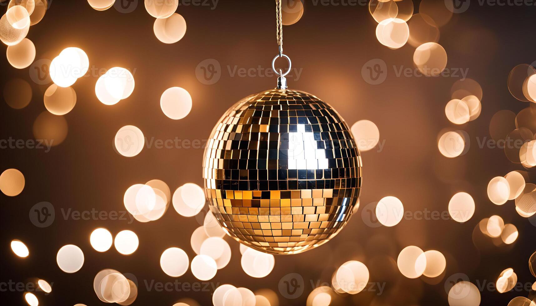 Disco Ball with Bokeh Lights photo