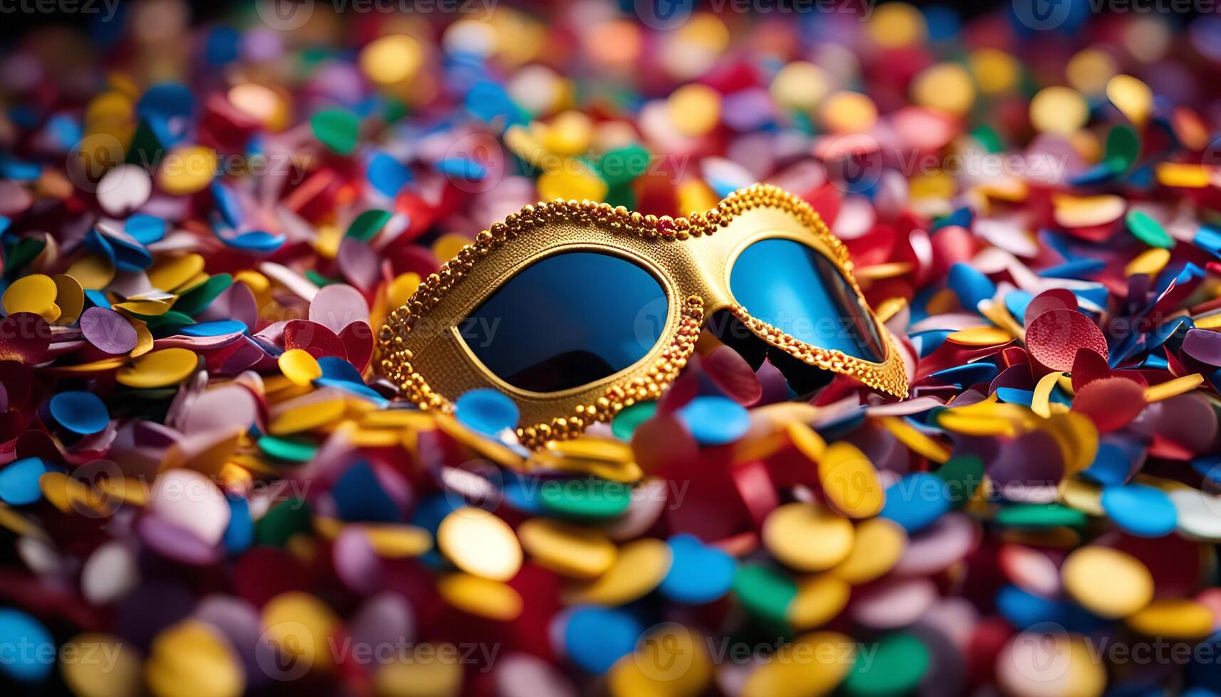 Golden Mask in Confetti photo