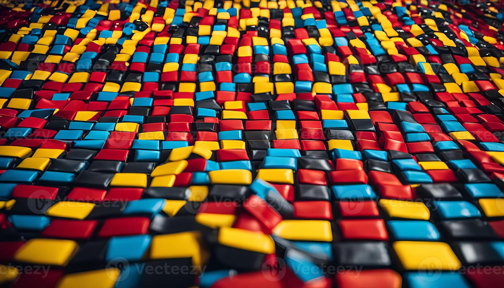 Abstract Colorful 3D Blocks photo