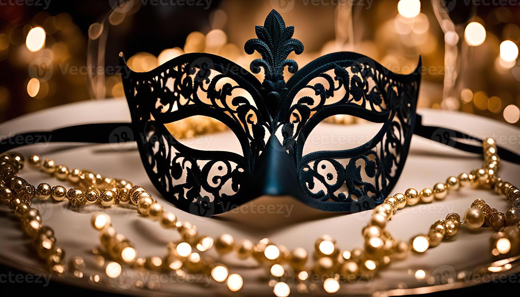 Elegant Masquerade Mask photo