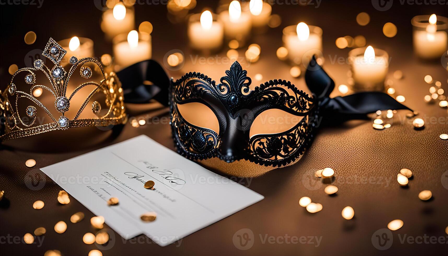 Masquerade Invitation costume mask photo
