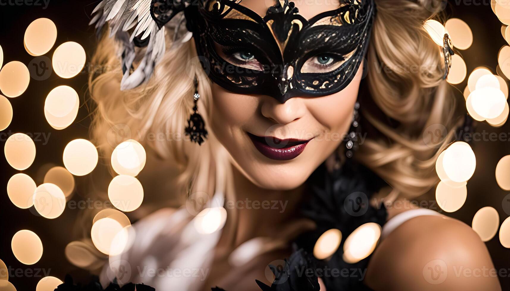 Mysterious Woman in a Mask photo